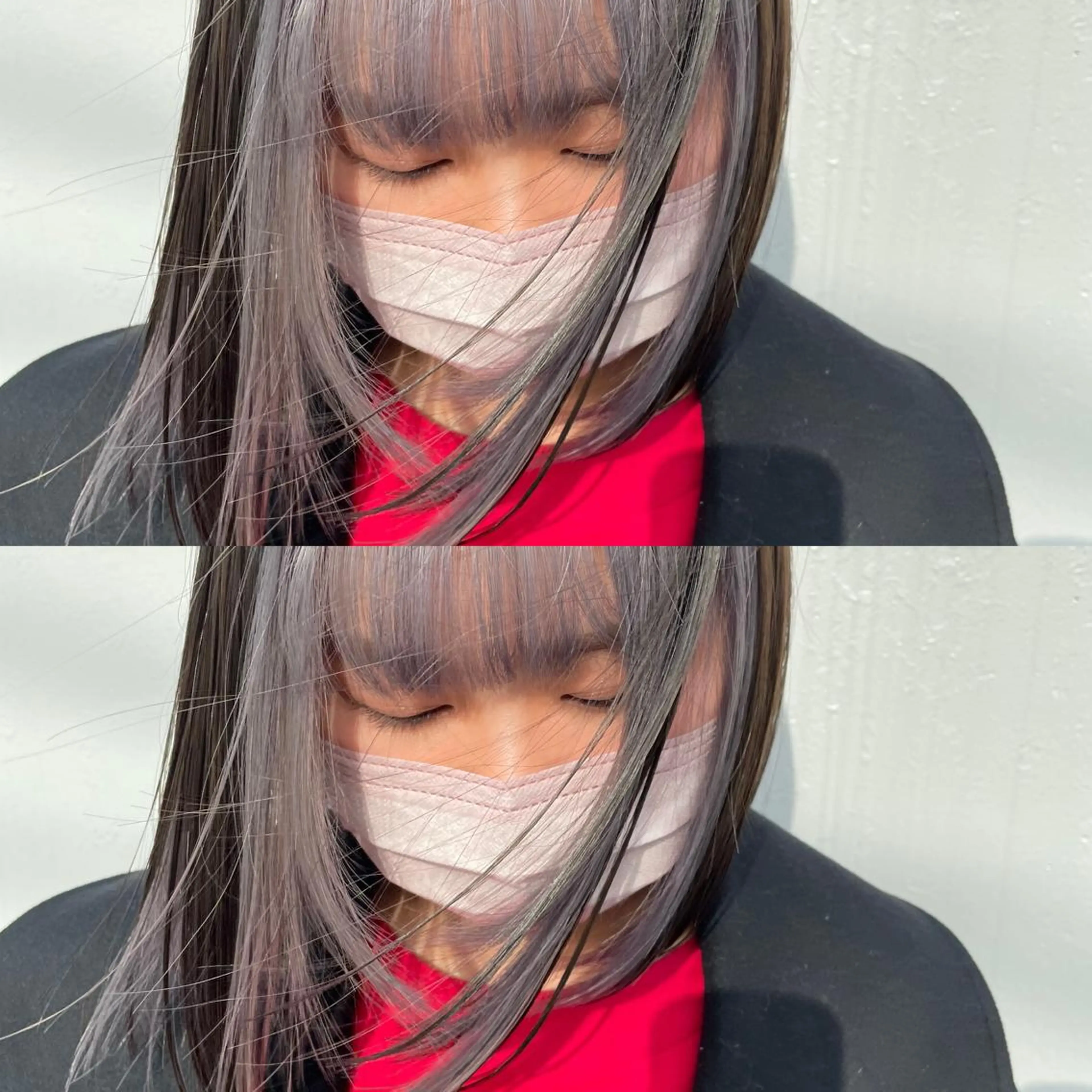 ミディアム カラー 💜ハイトーン💛 マジカルかいちゃんのヘアスタイル