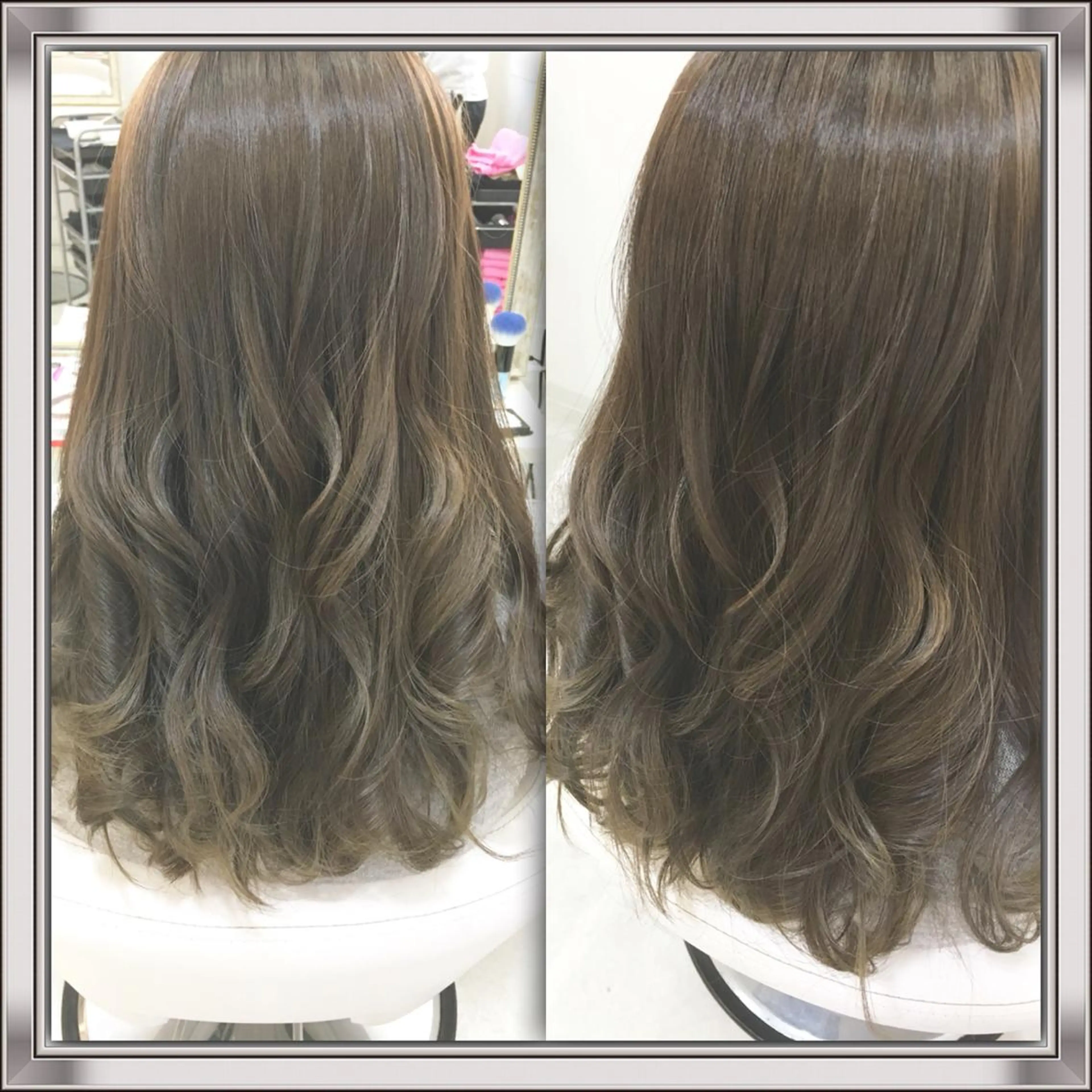 セミロング ロング カラー 髪質改善 中川　翔のヘアスタイル