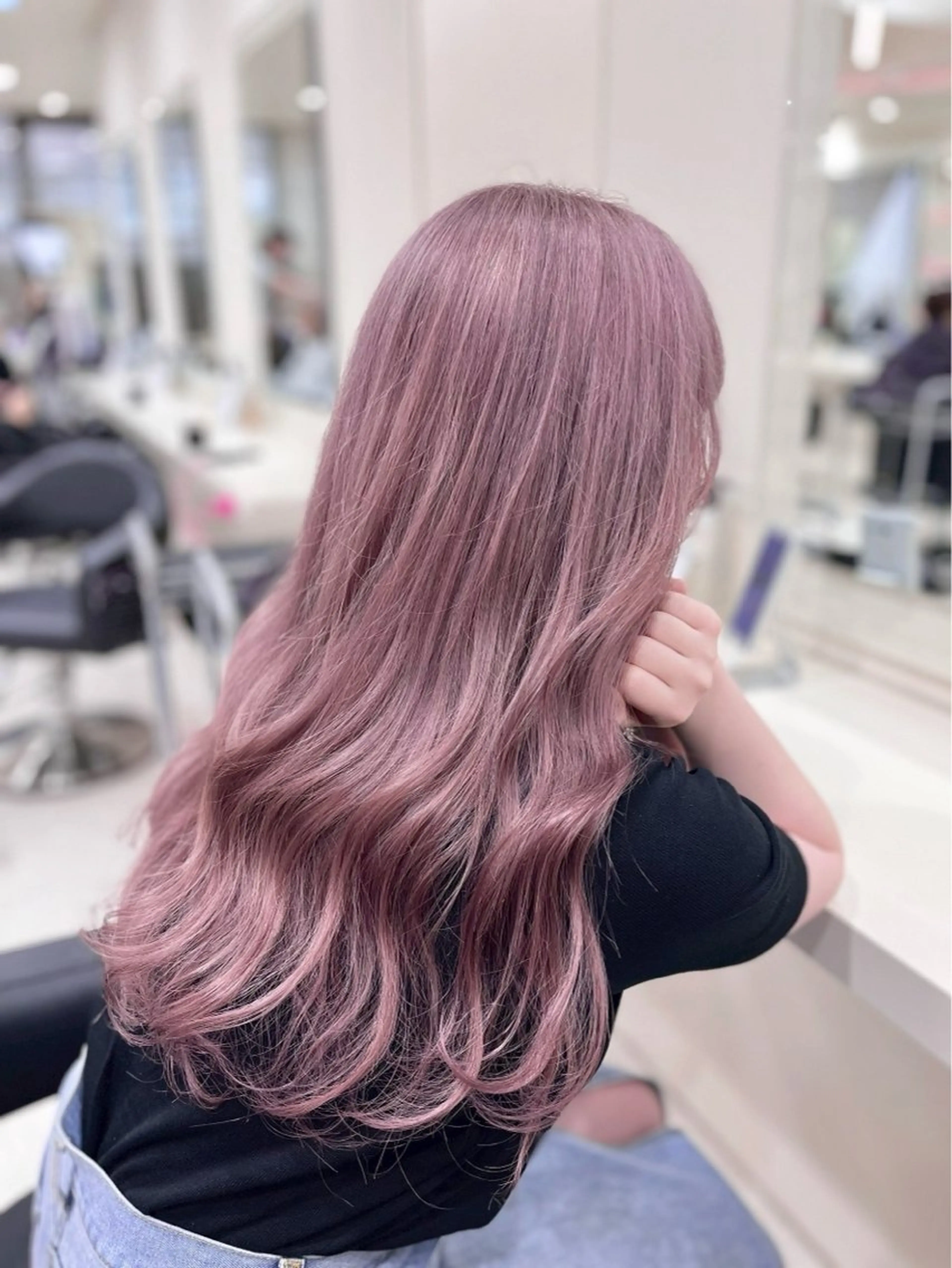 カラー ヘアカラー トリートメント ヘッドスパ 透明感ハイトーン/ ベージュ/りくとのヘアスタイル