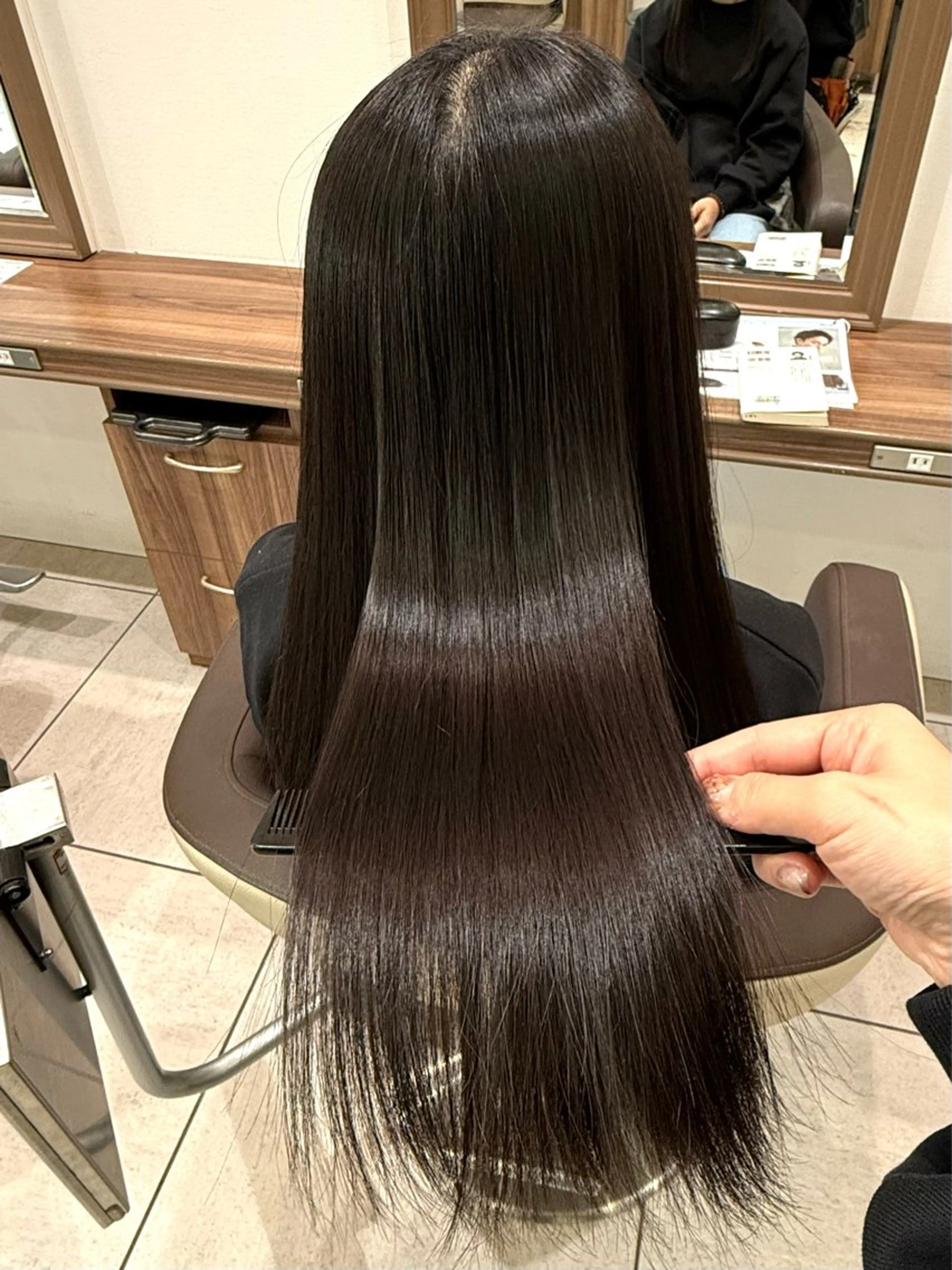 ロング カラー カット ヘアカラー 藤井 真奈美のヘアスタイル