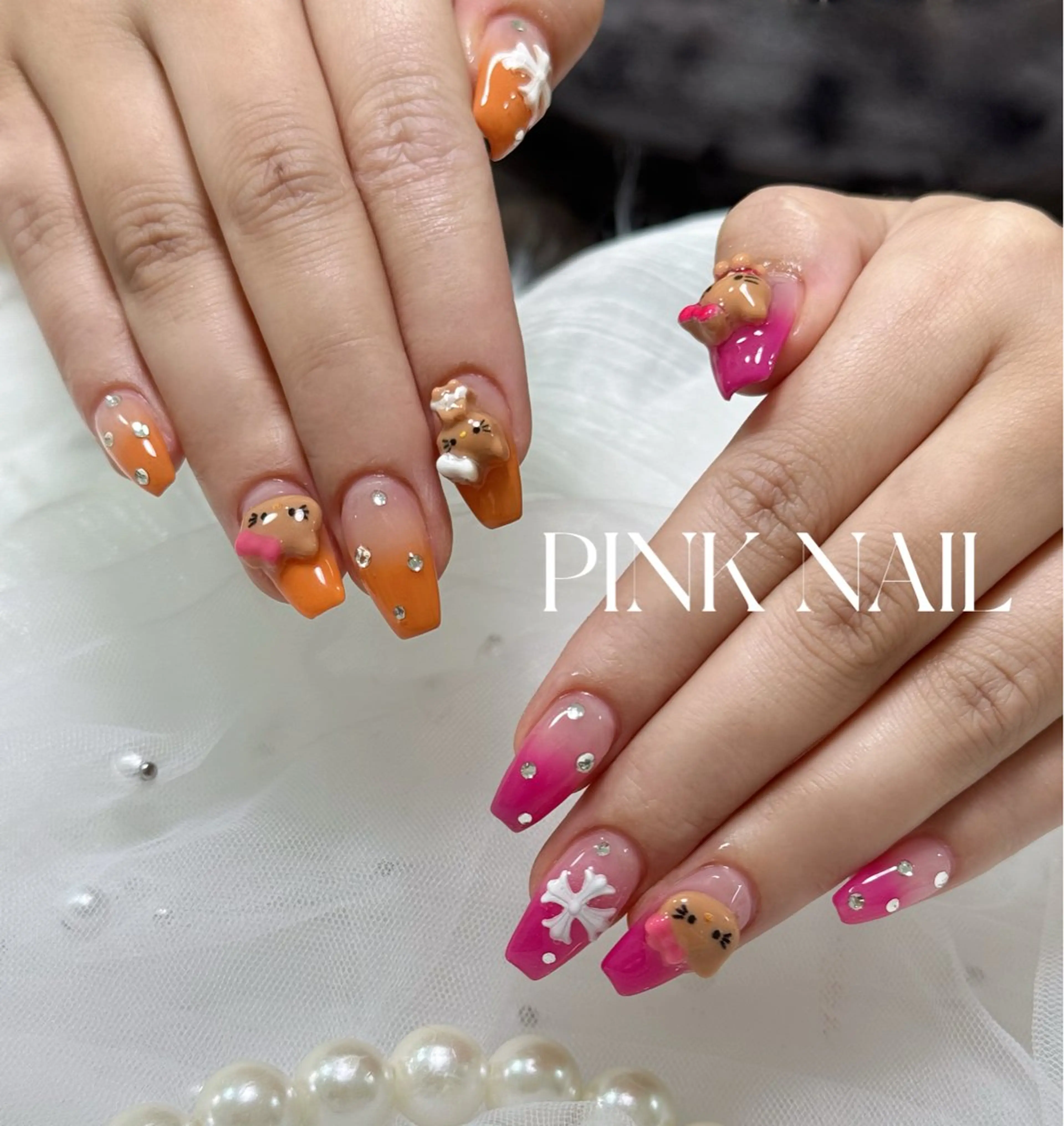 ネイル ハンドネイル pink nailのネイルデザイン
