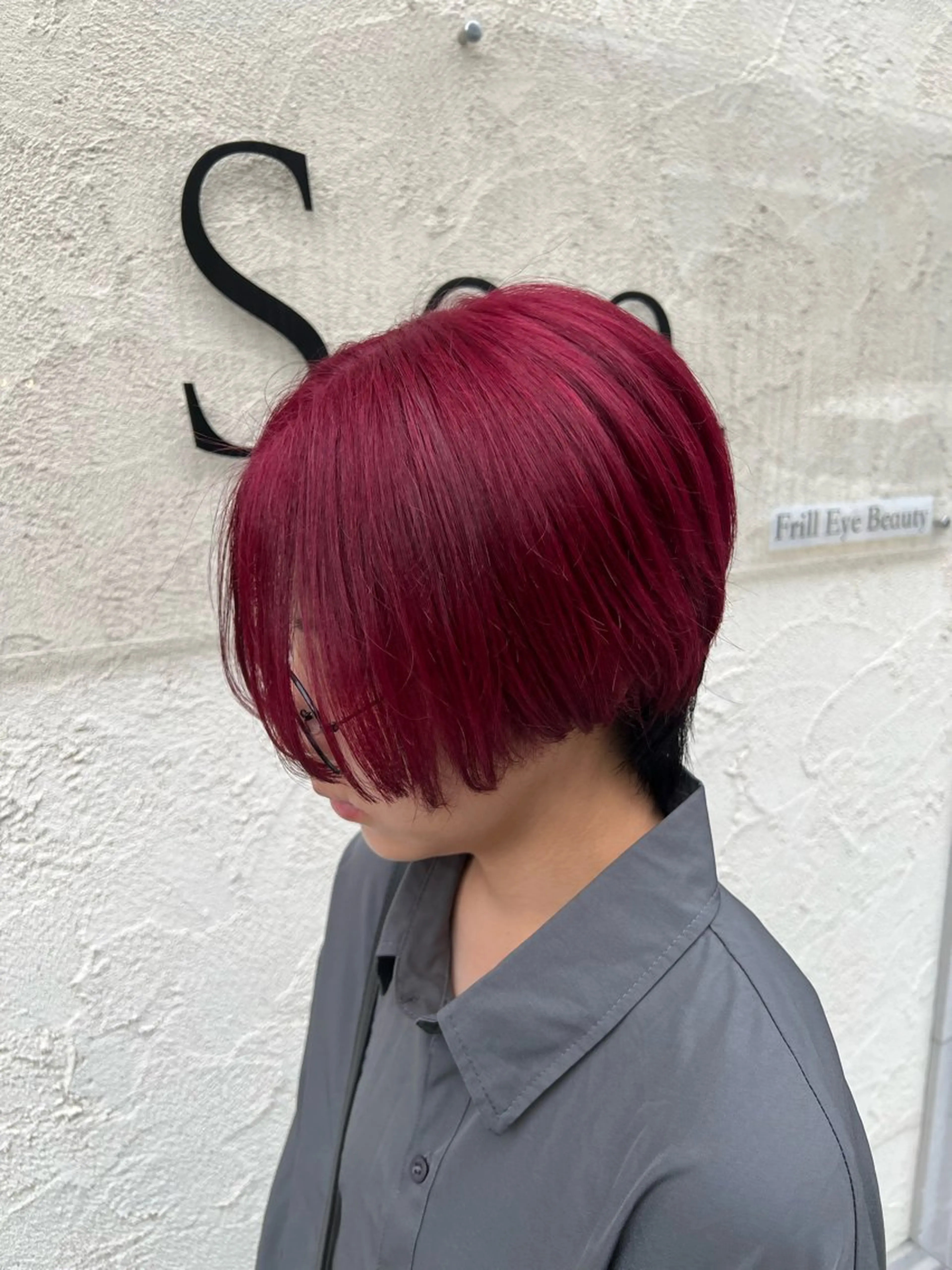 ショート カラー ブリーチ 似合わせカット ヘアカラー 似合わせ/ブリーチ カラー.岡田友仁のヘアスタイル