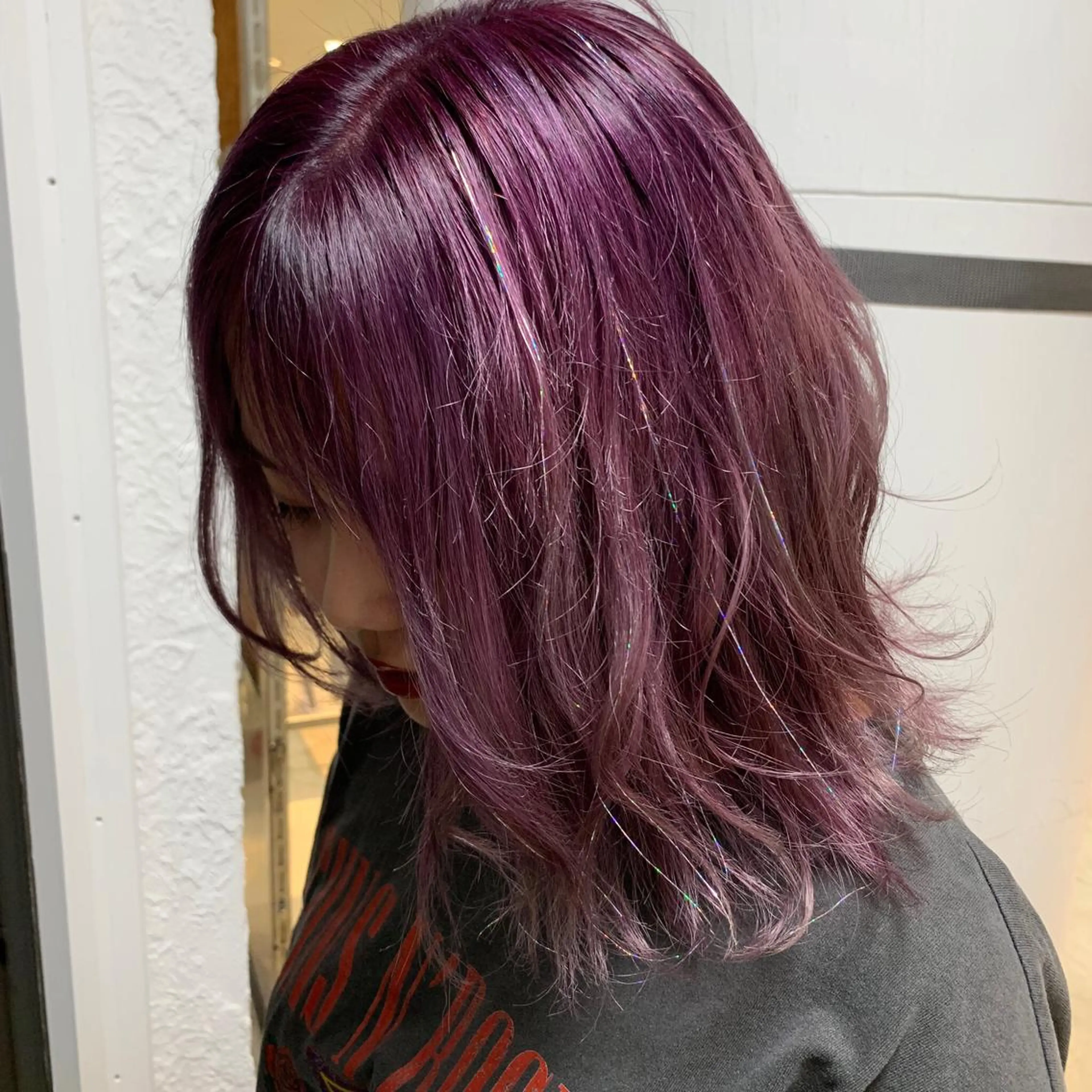 セミロング MOE🐈‍⬛🎀 エクステ/ワンホンのヘアスタイル