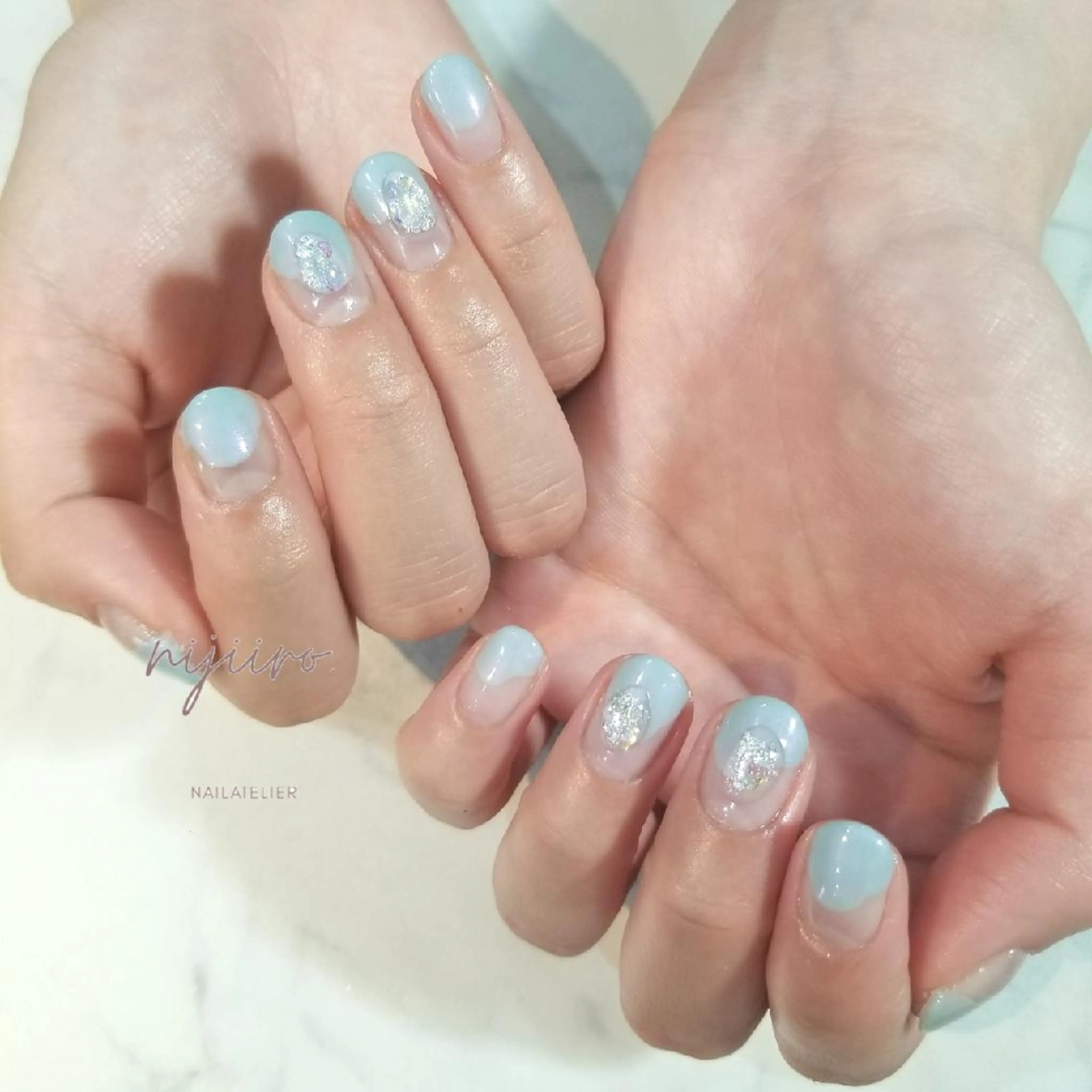 ネイル キラキラネイル ハンドネイル nailatelier nijiiro.所属・nijiiro🌈 サトウのネイルデザイン