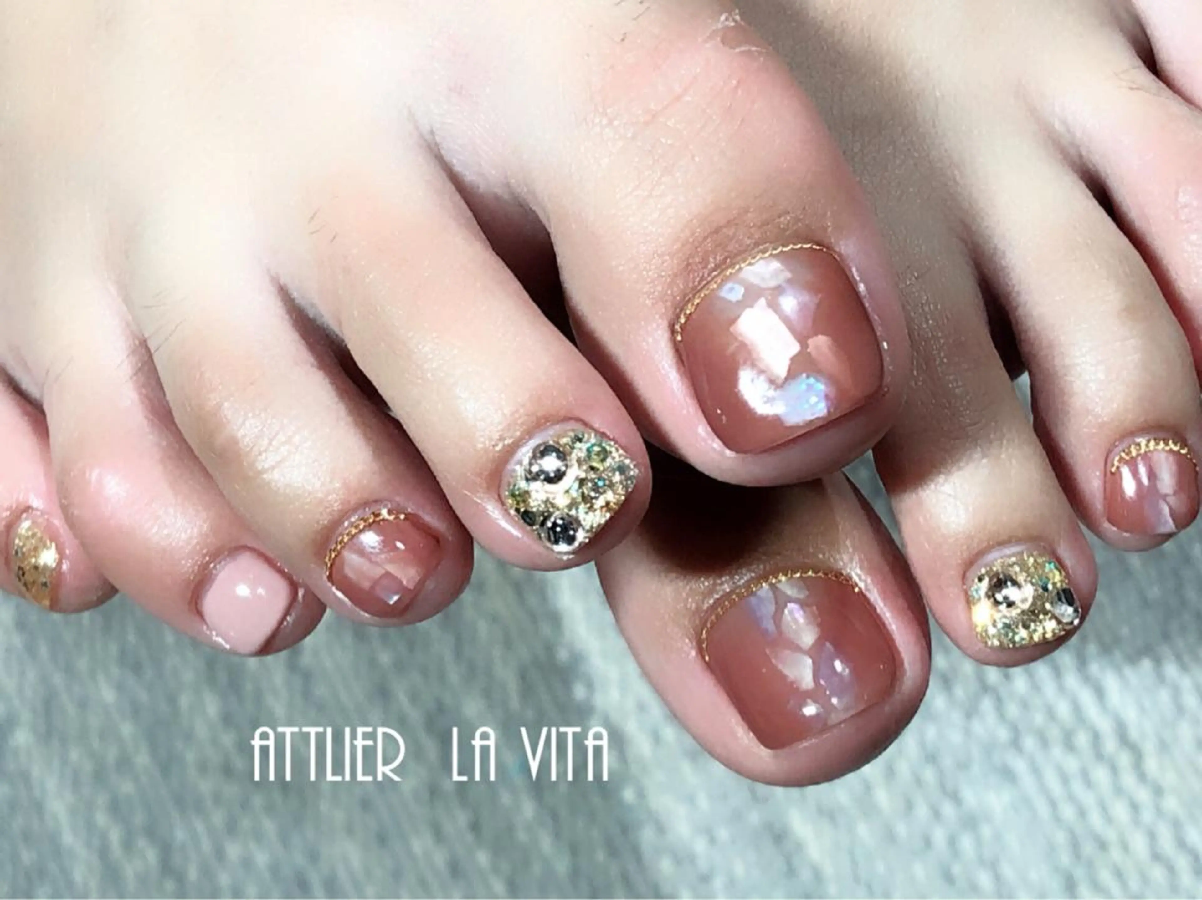 ネイル フットネイル atelier la vita所属・lavita. mimuraのネイルデザイン