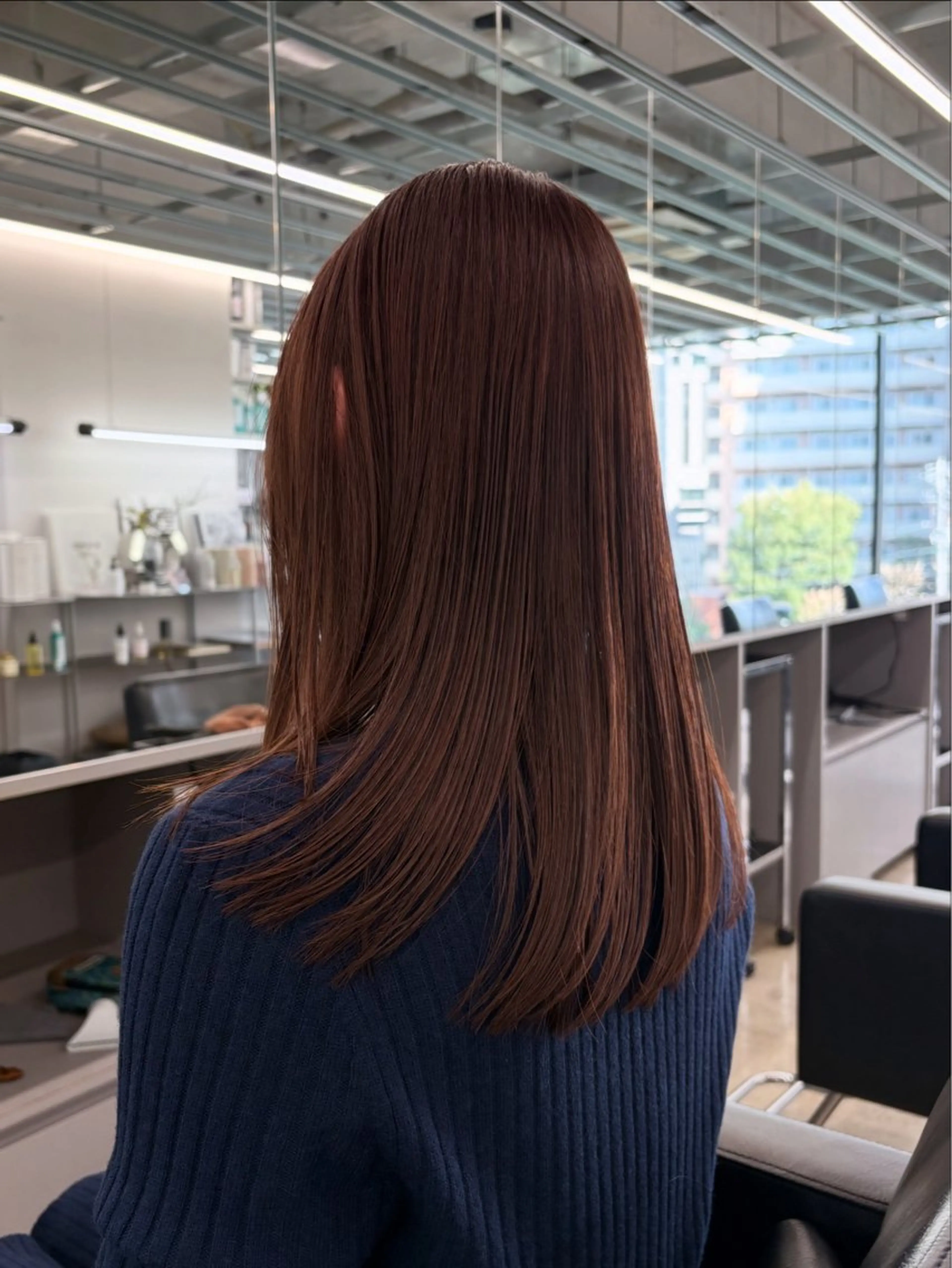 セミロング カラー カット ヘアカラー トリートメント 村田 りょうやのヘアスタイル