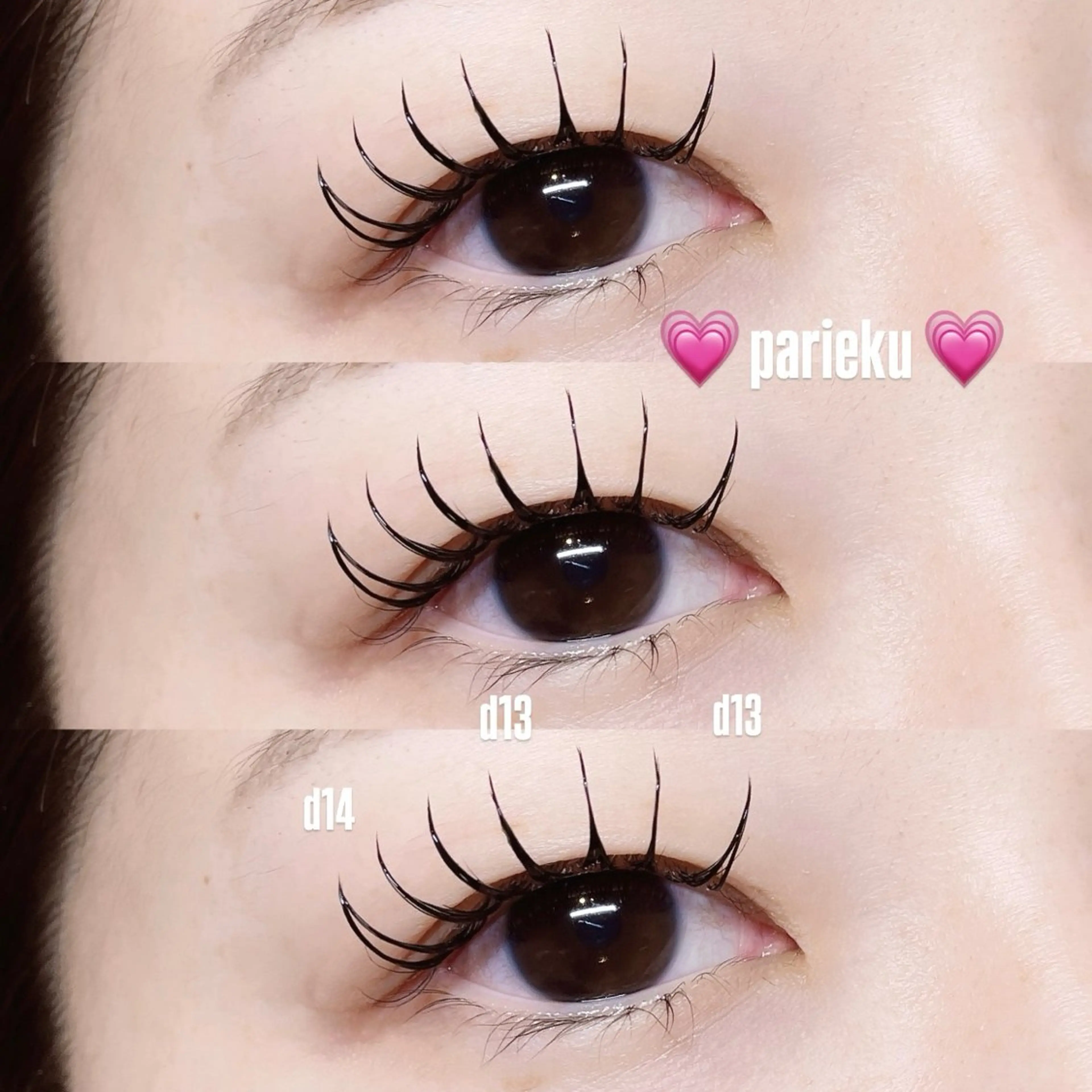 マツエク・マツパ マツエク Mell Yuuna ♡パリエク /束感のマツエク・マツパデザイン