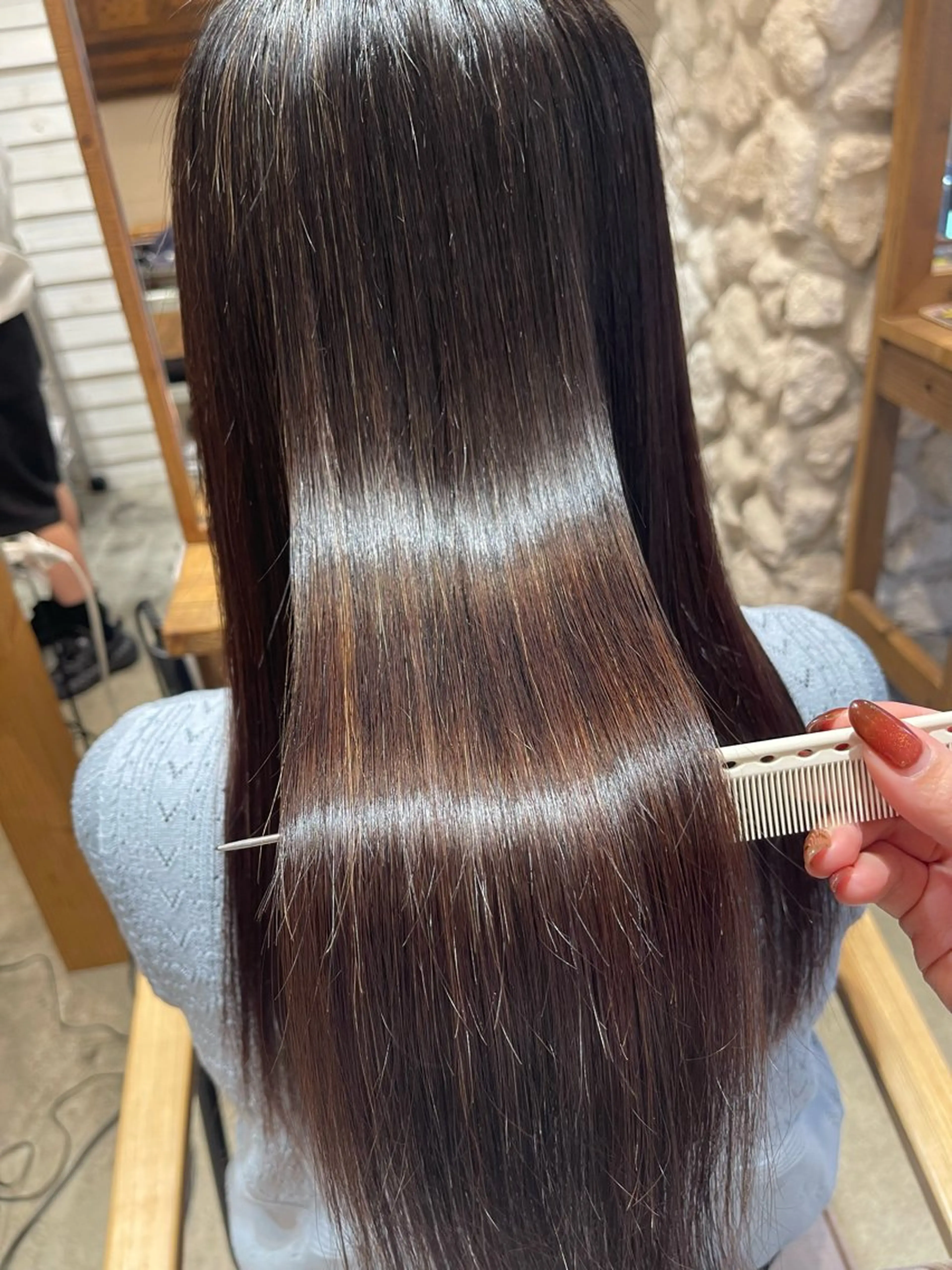 ロング 縮毛矯正 SALOWIN川崎WEST所属・💐【柔らか質感】 縮毛矯正MIKU💐のヘアスタイル