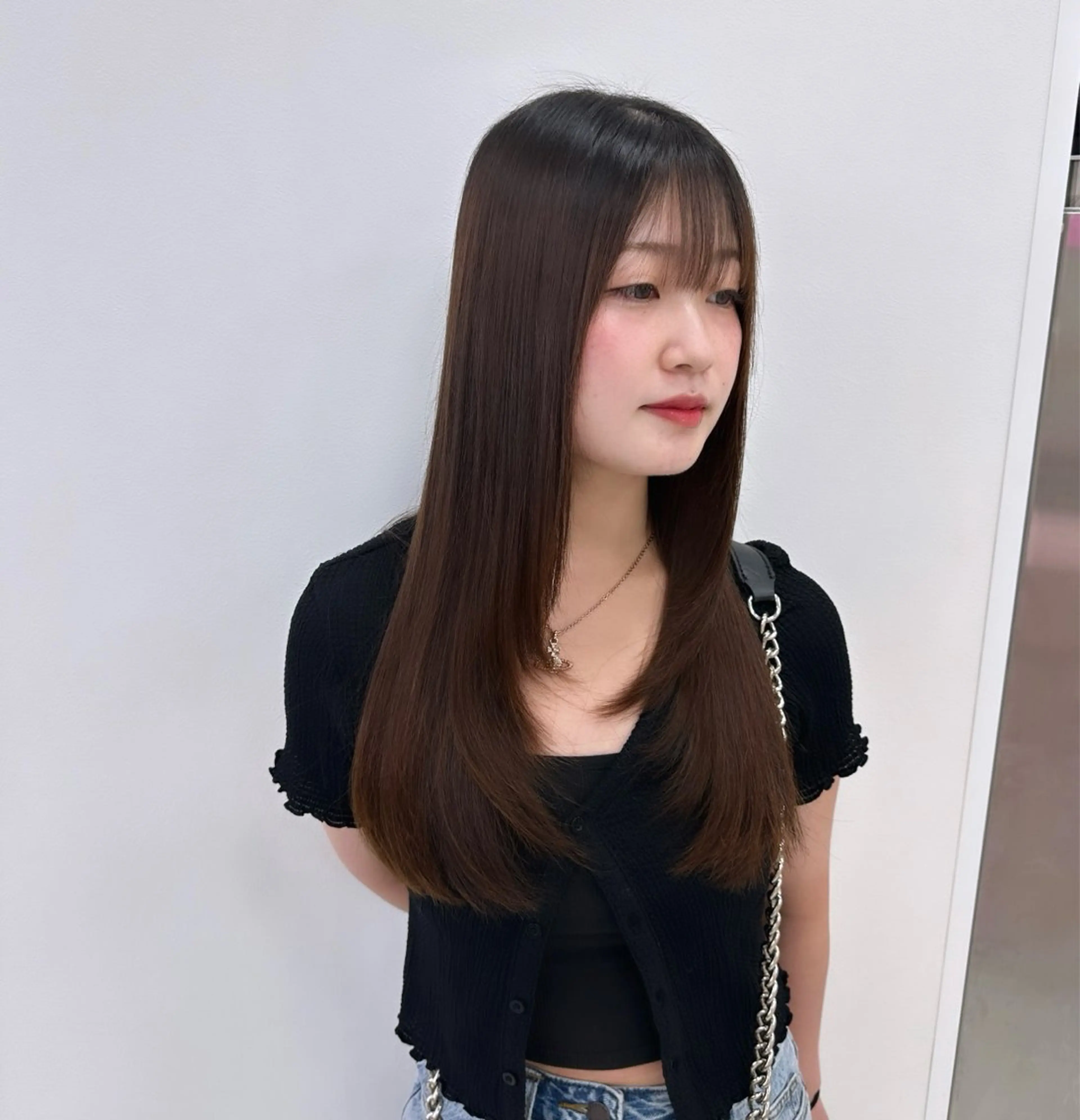 ロング カラー パーマ ヘアアレンジ メンズ キッズ ♥️韓国ヘア レイヤー♥️ゆりのヘアスタイル