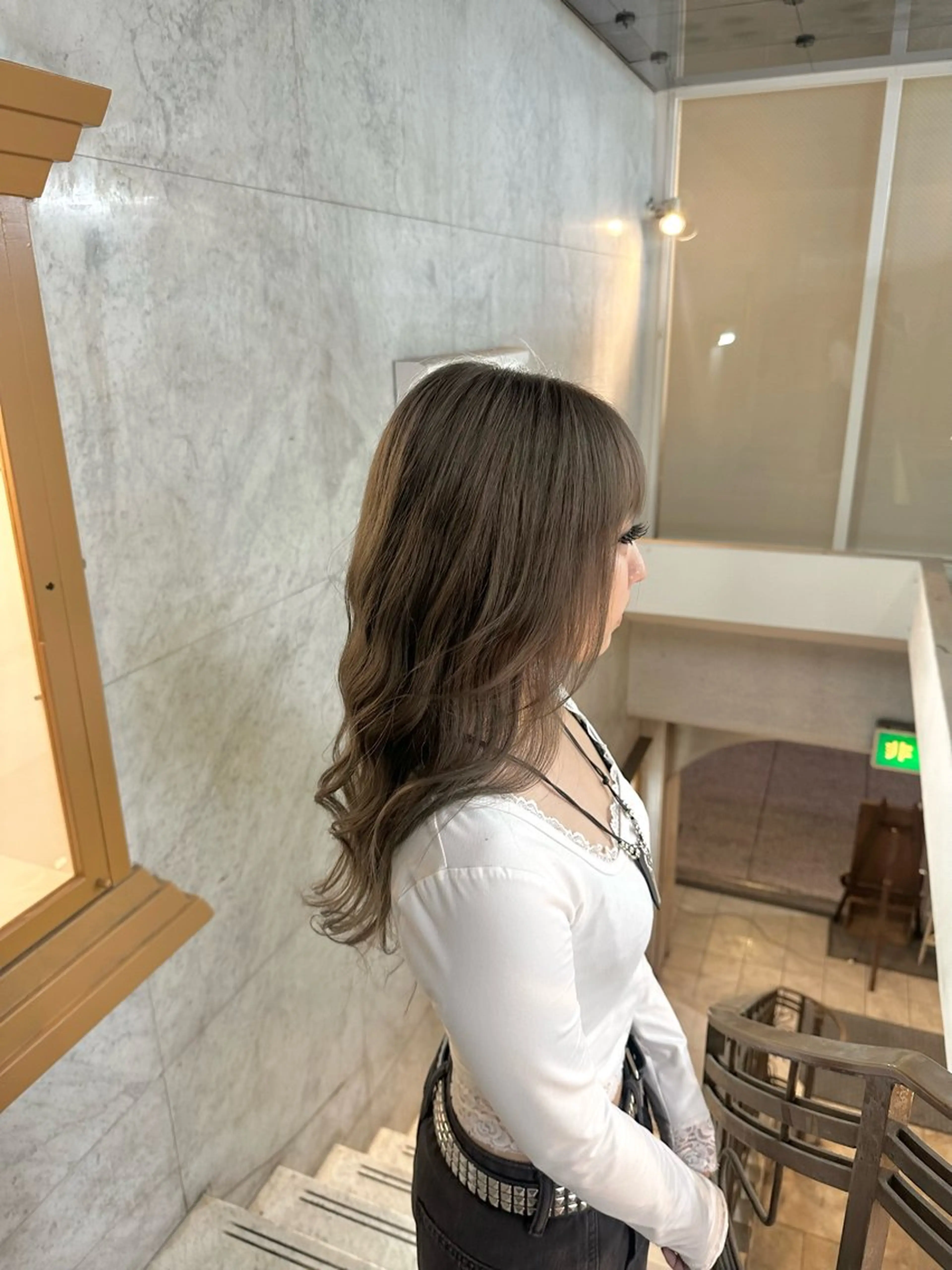 ロング カラー 佐古 遼太のヘアスタイル