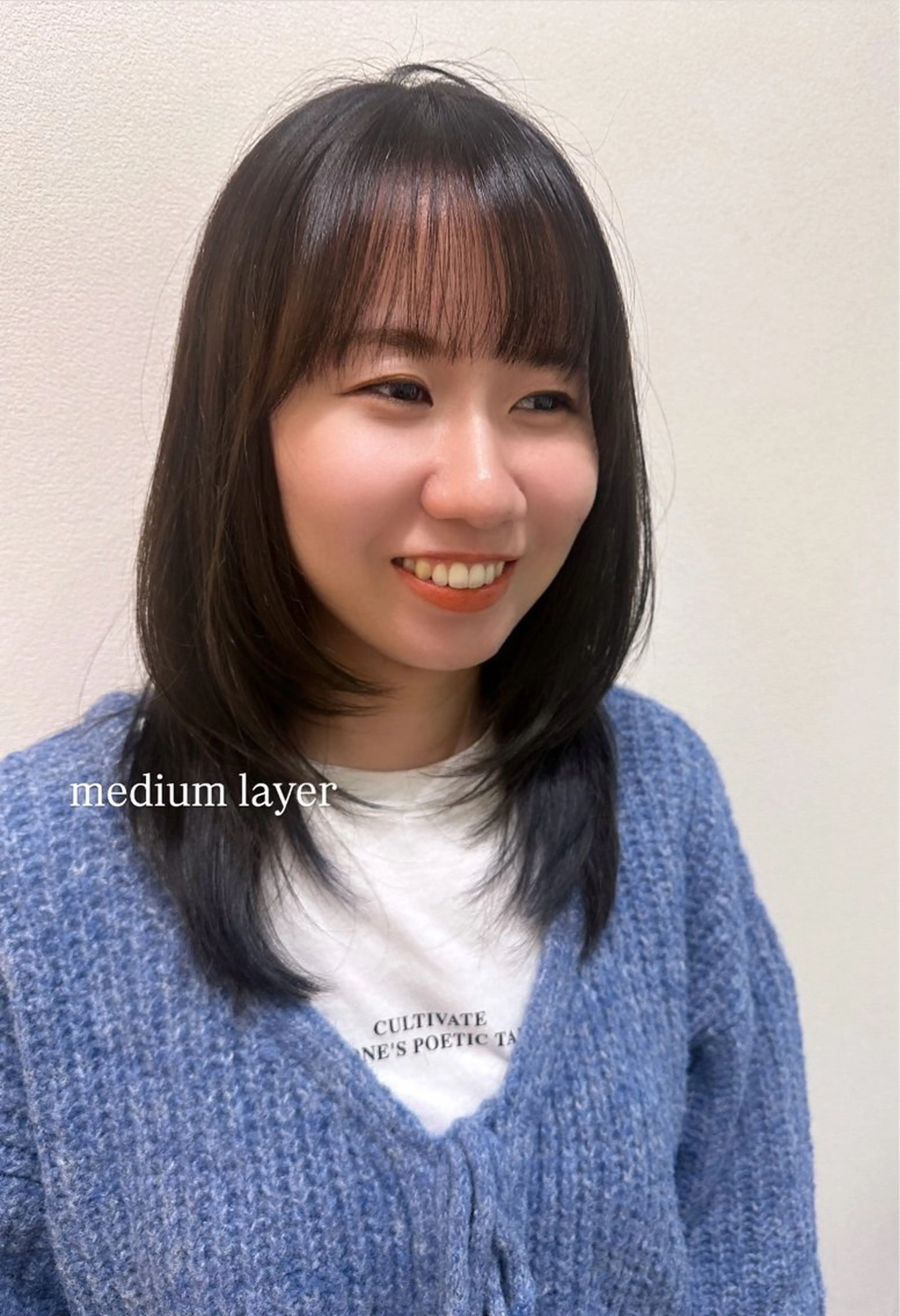 ミディアム カラー ミディアムレイヤー レイヤーカット カット ヘアカラー トリートメント 🇰🇷韓国ｽﾀｲﾙ ﾚｲﾔｰ/ayanaのヘアスタイル