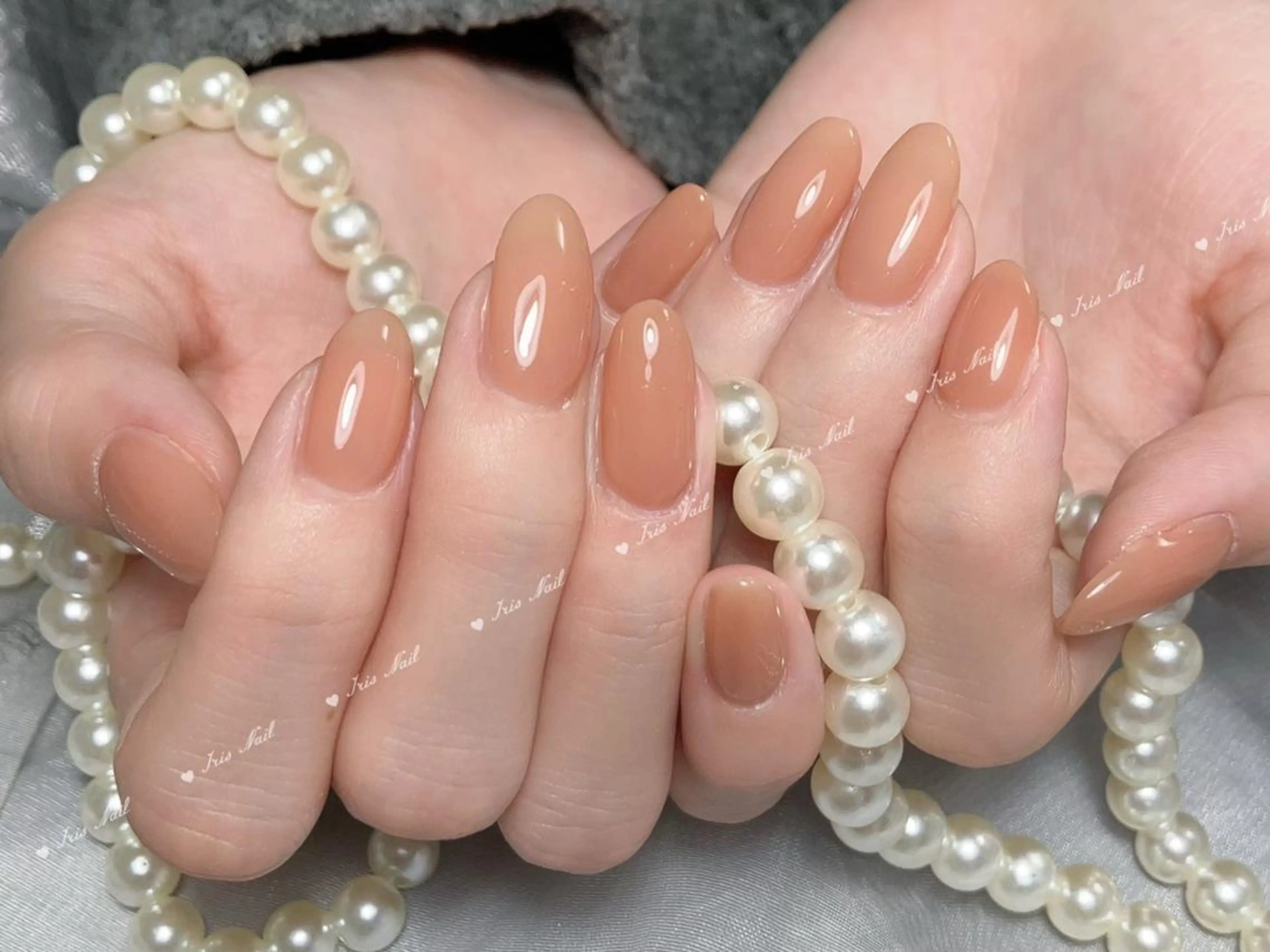 ネイル シンプルネイル 藤江 月のネイルデザイン