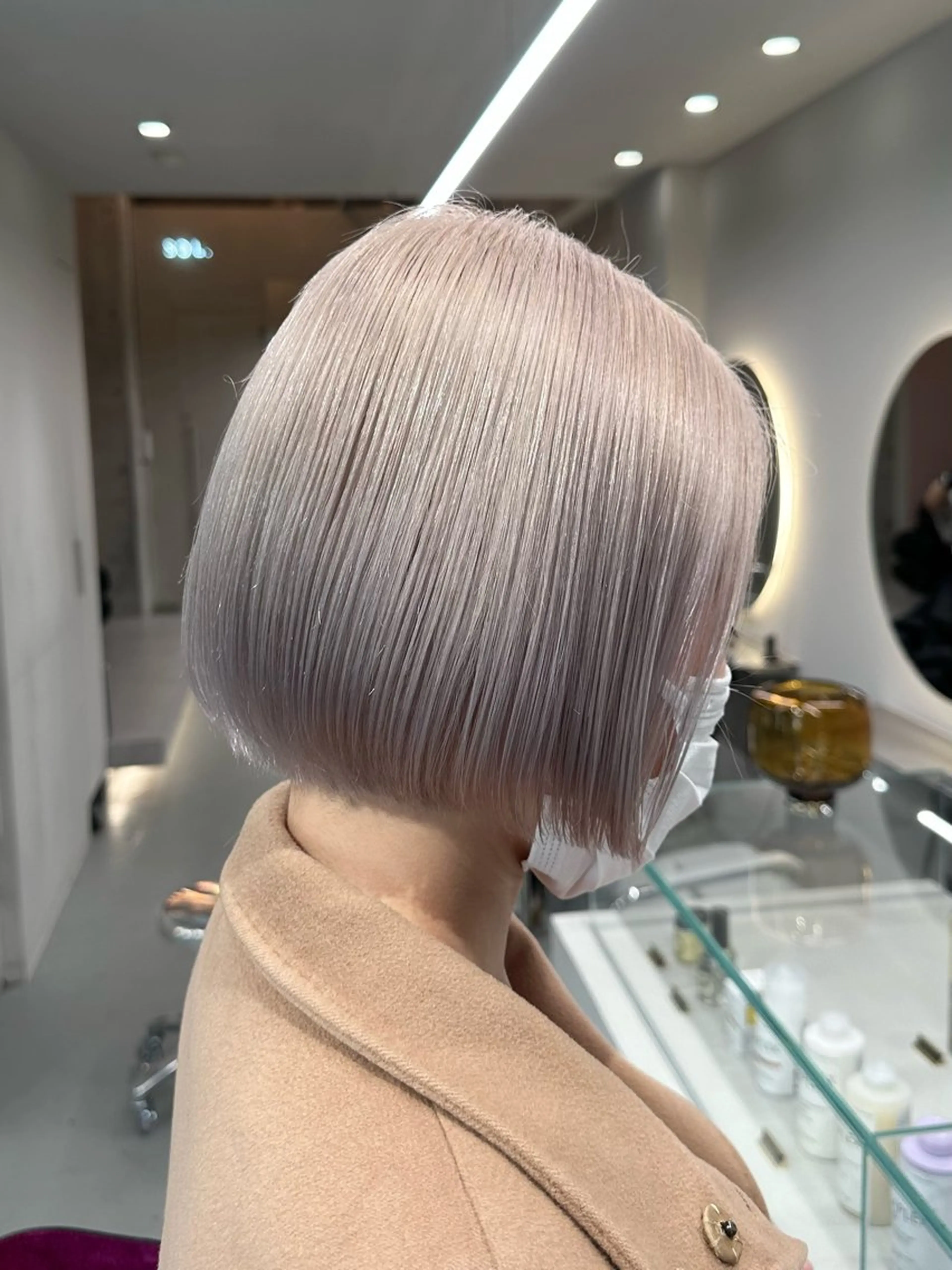 ショート カラー ヘアアレンジ ヘアカラー SOL.JINGUMAE所属・原宿・デザインカラー YUI🤍ྀིのヘアスタイル