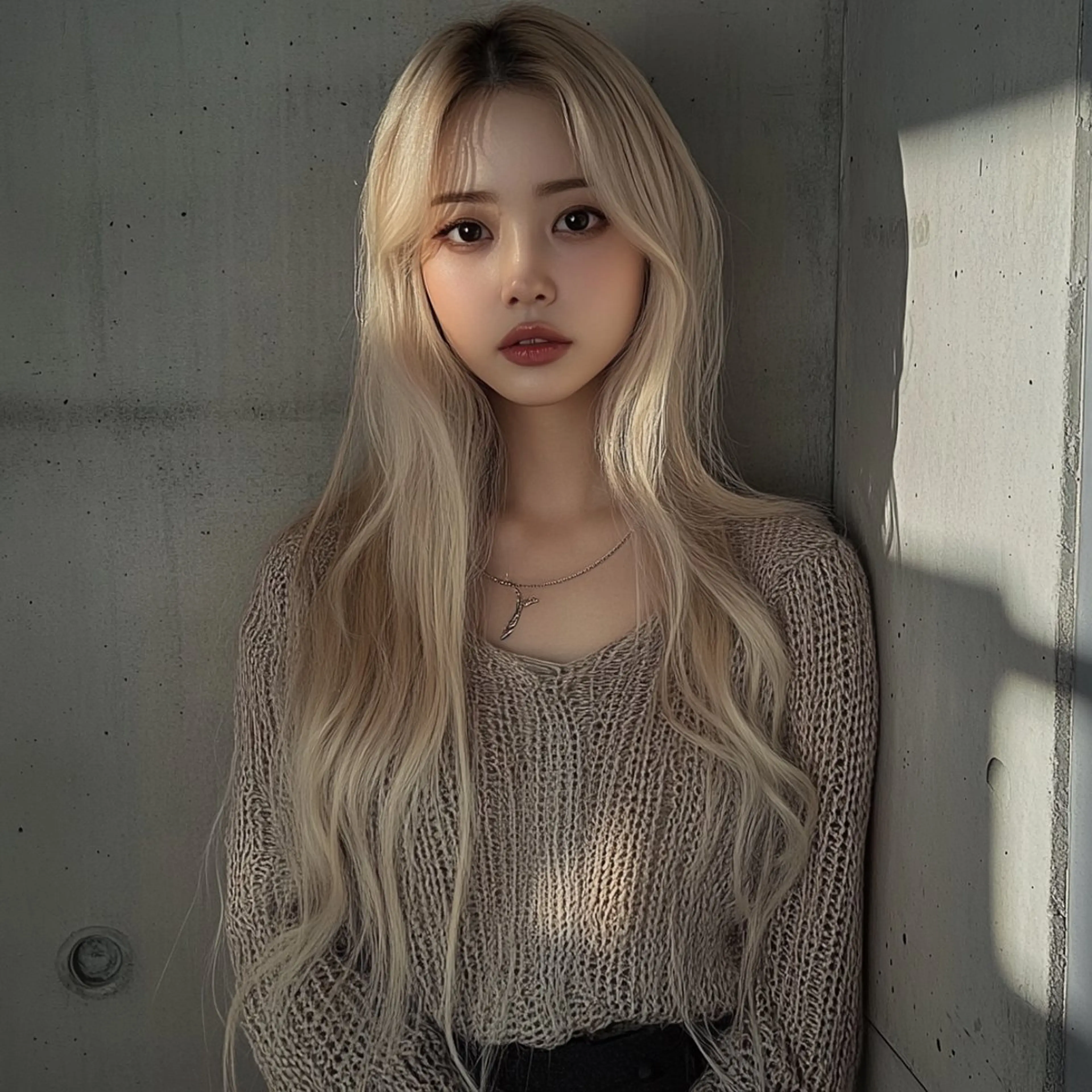 ロング 透明感ブリーチ ハイトーンウエダのヘアスタイル