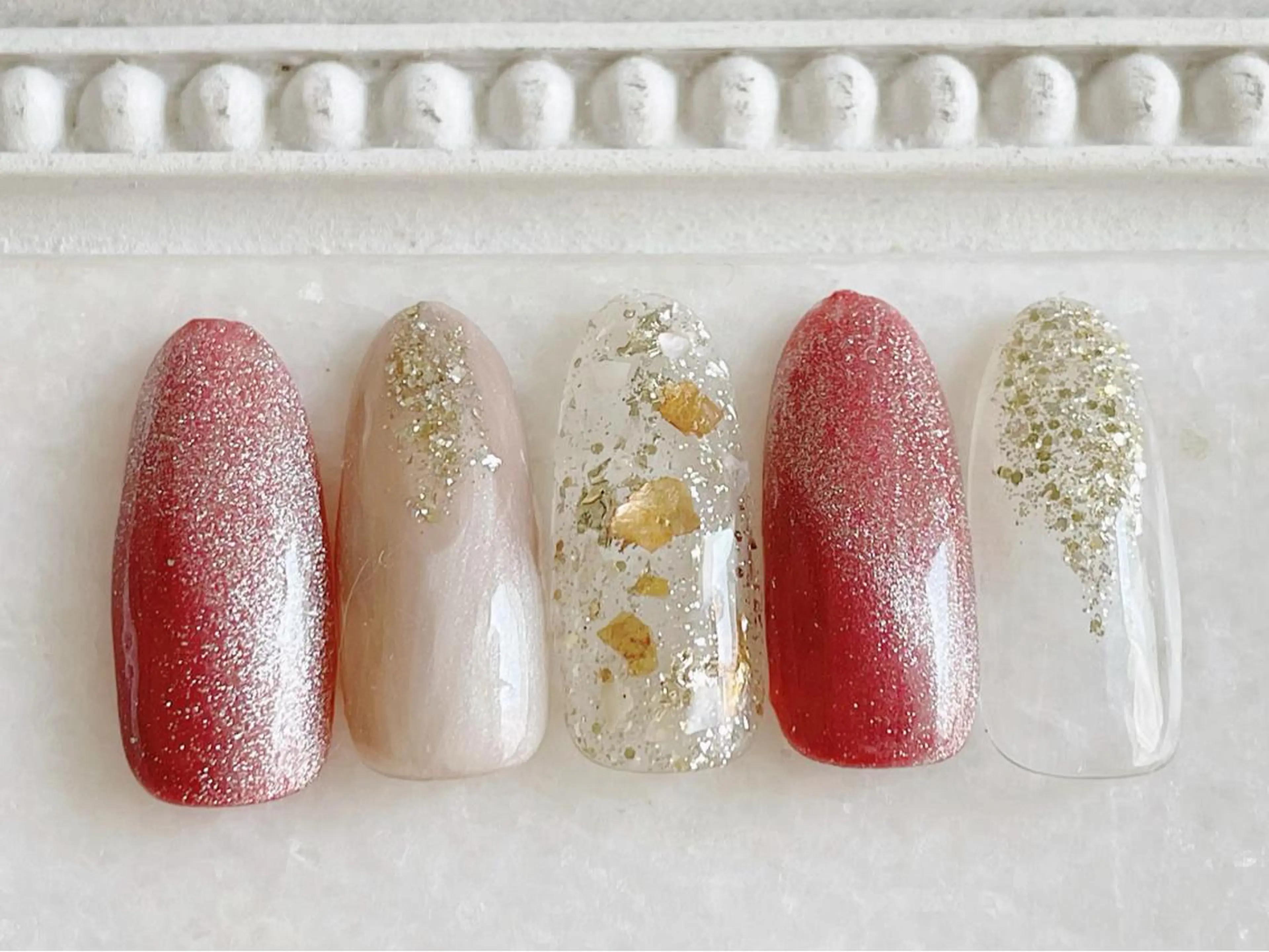 ネイル ジェルネイル マグネットネイル パラジェル ハンドネイル Satomi  のネイルデザイン