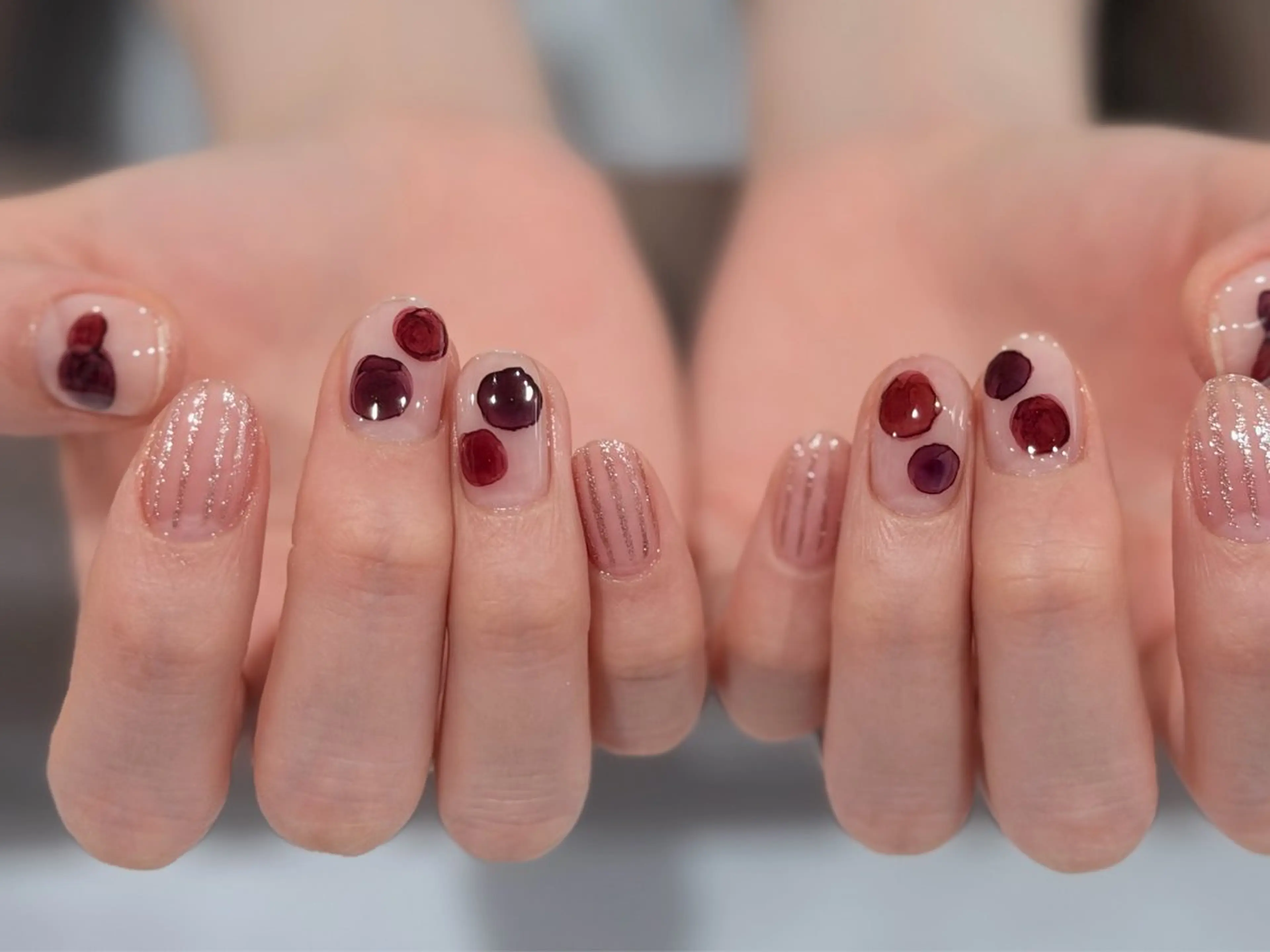 ネイル ラメ(グリッター) ニュアンスネイル ハンドネイル ANOVA所属・ANOVA アノヴァのネイルデザイン