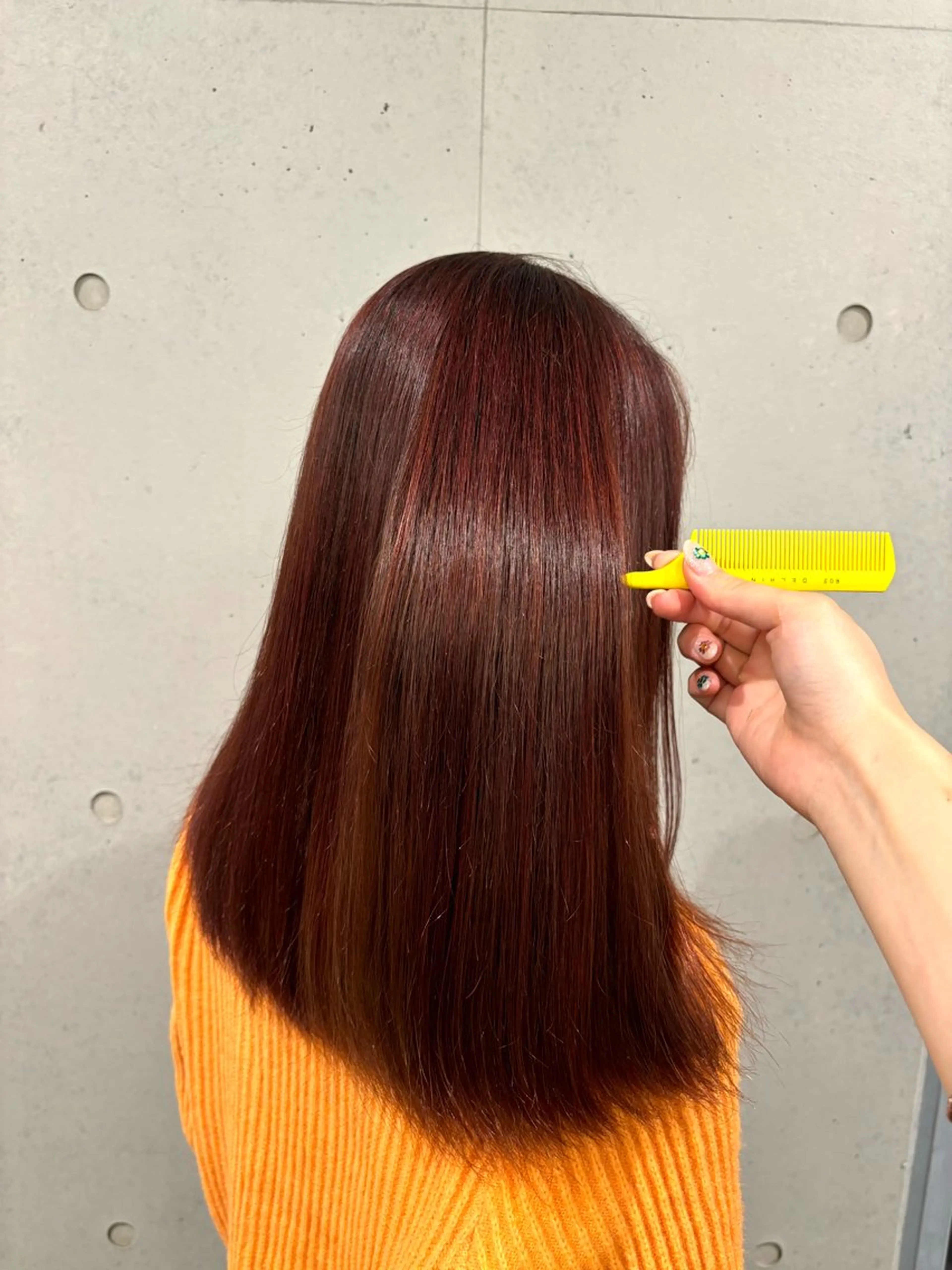 ロング カット ヘアカラー トリートメント カット/暖色カラー/ rikako🌻のヘアスタイル