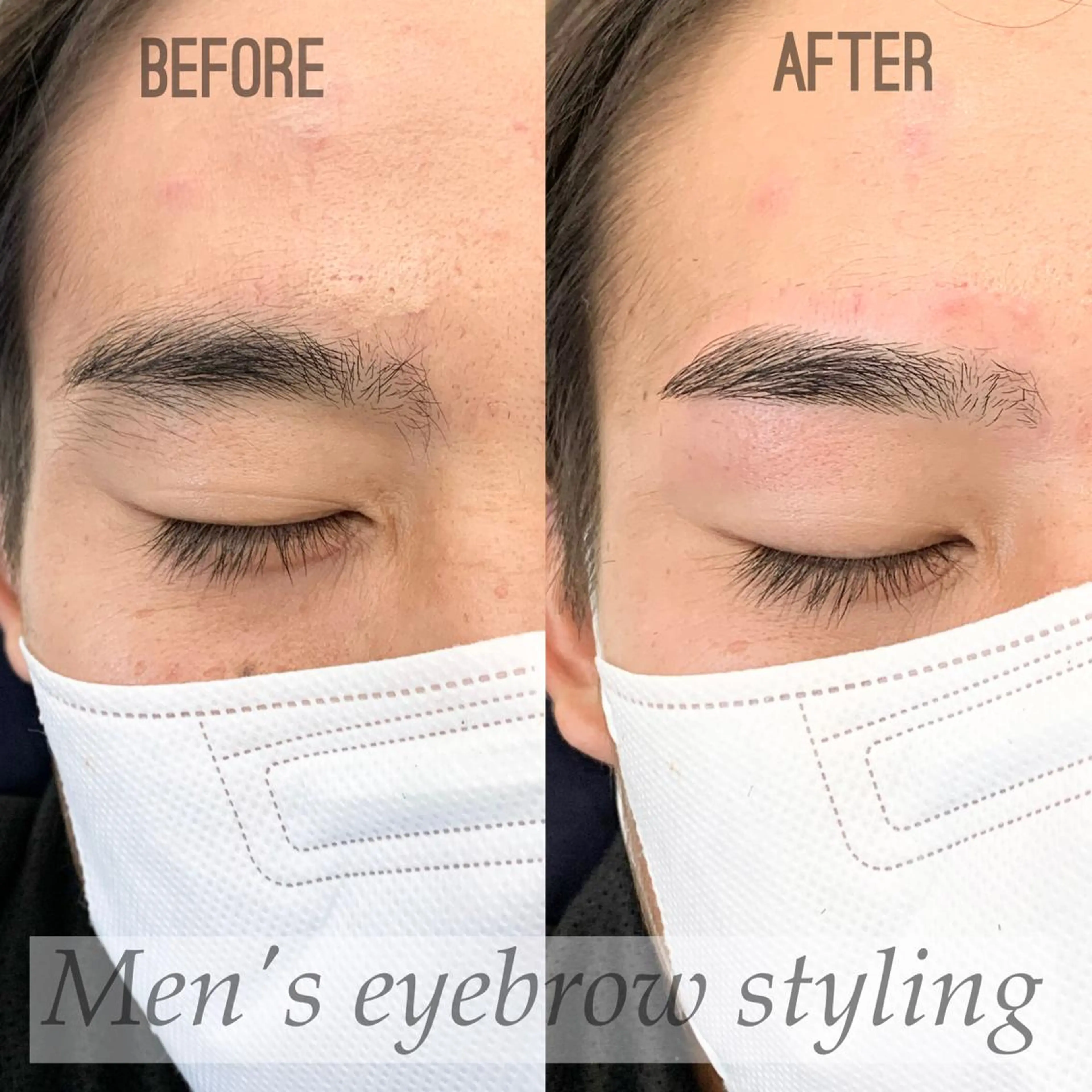 【メンズ人気No.1】美眉アイブロウワックス(wax+眉カット+間引き)🦖🩵の写真