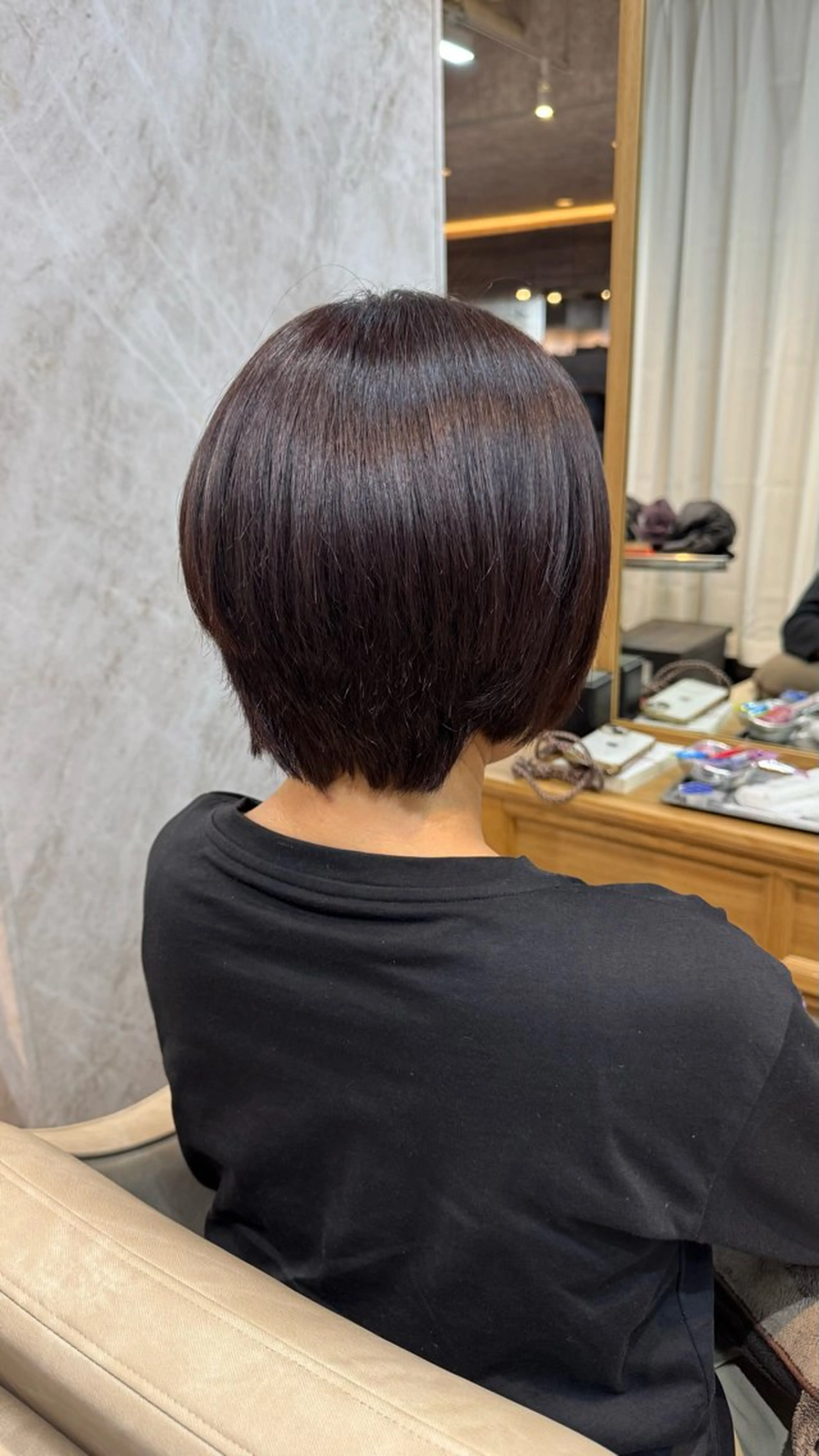 ショート パープルカラー トリートメント ヘアカラー sweetroom平塚所属・⭐️縮毛矯正 氷室翔也カラー⭐️のヘアスタイル