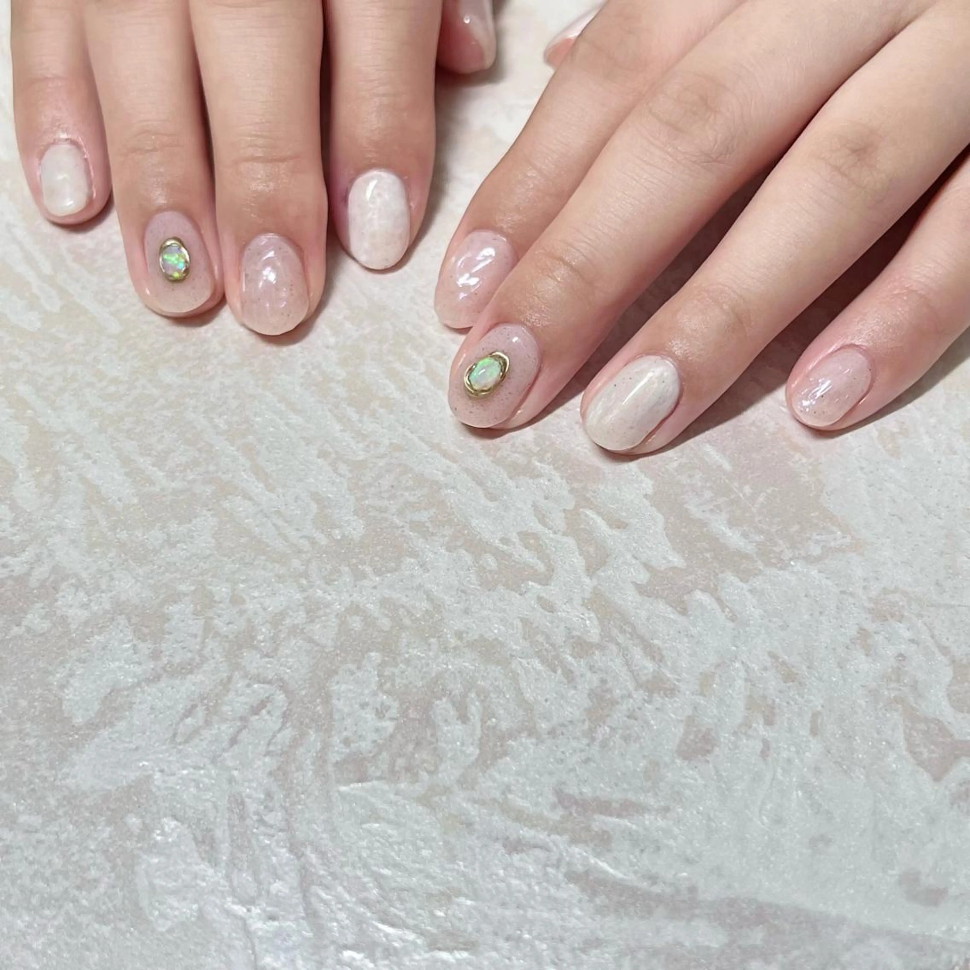 ネイル マグネットネイル ニュアンスネイル ショートネイル gemickle nailのネイルデザイン