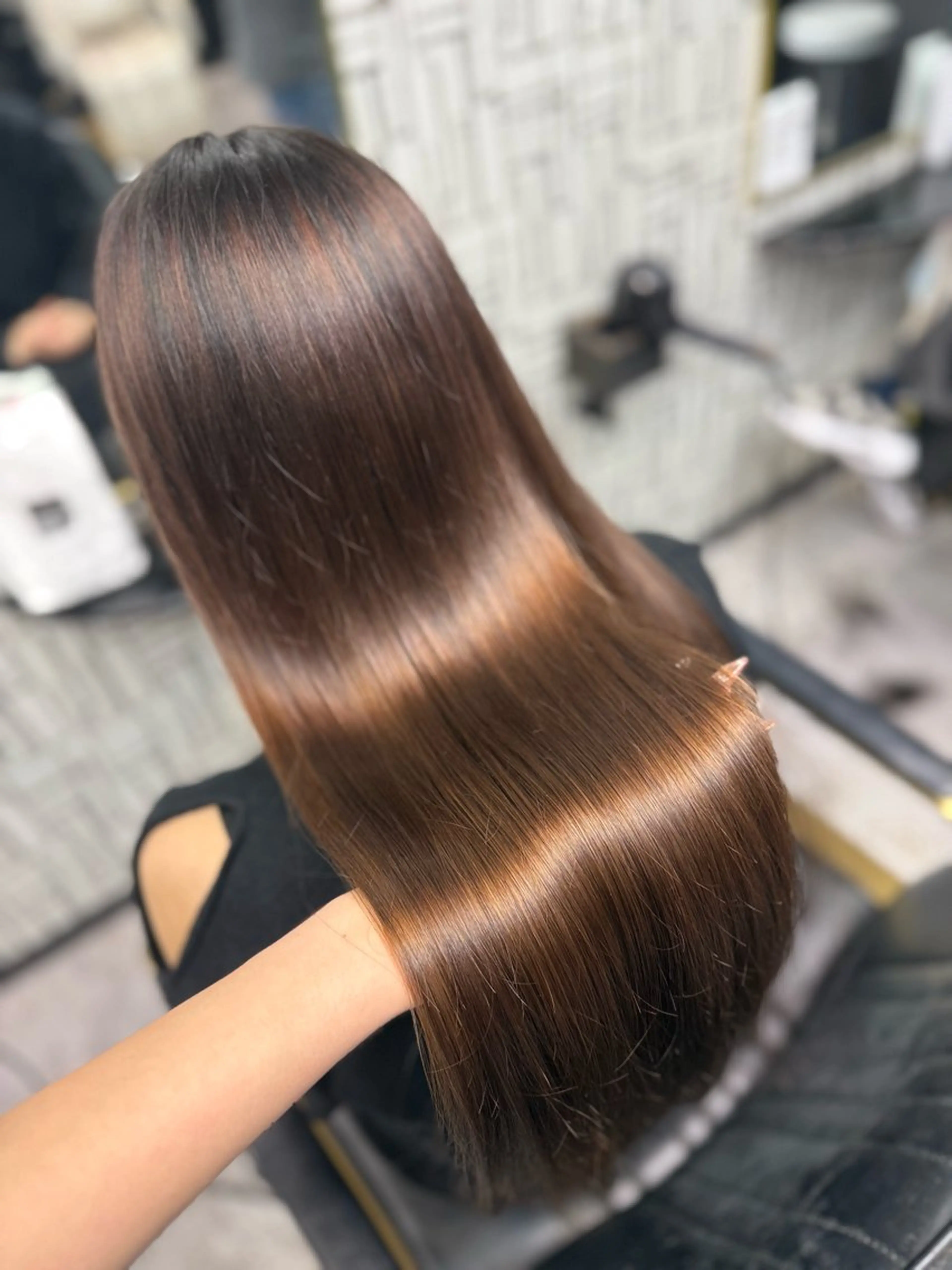 ロング 髪質改善 トリートメント arose久留米所属・山中 莉乃のヘアスタイル