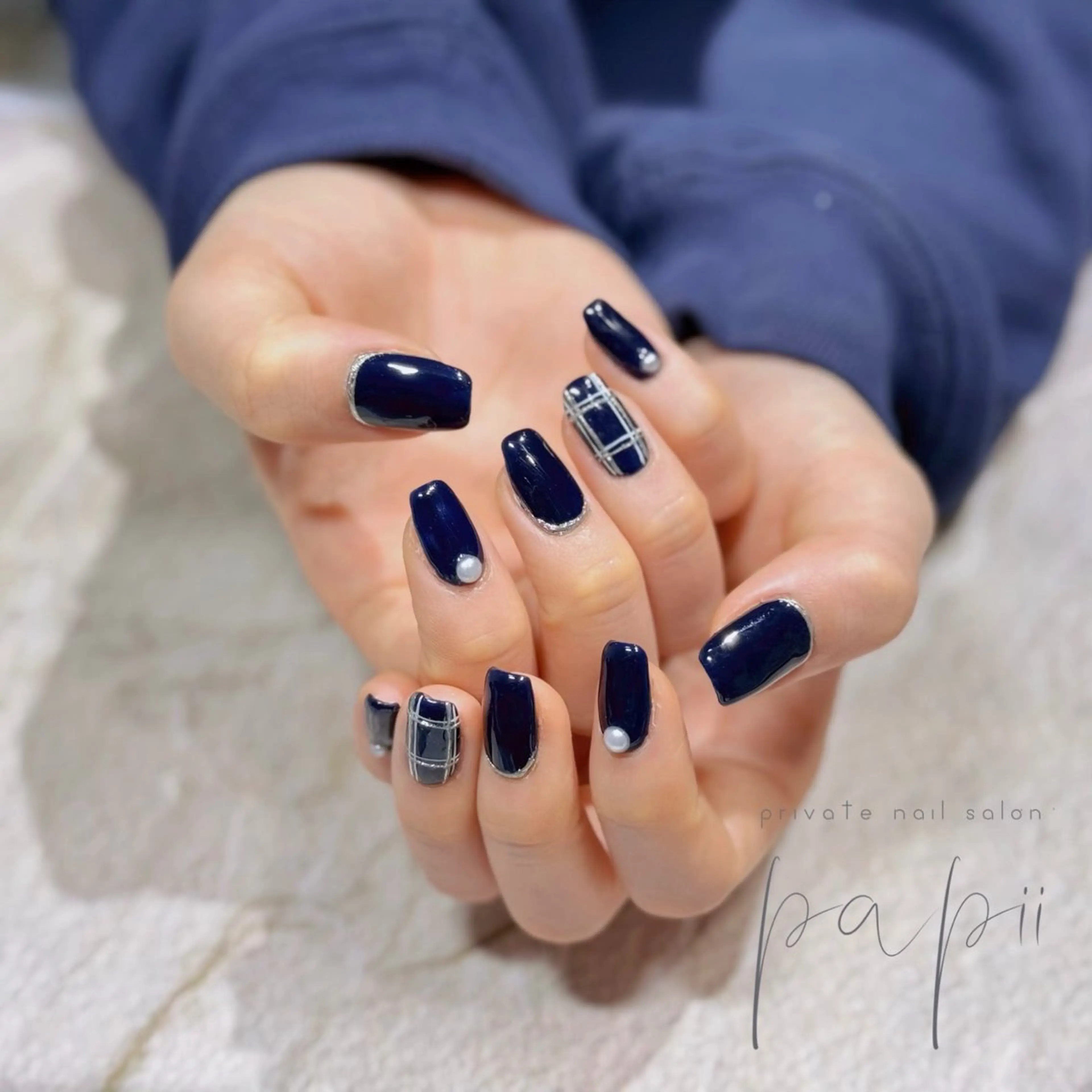 ネイル シンプルネイル ハンドネイル private nail salon papii所属・papii☆ kurodaのネイルデザイン