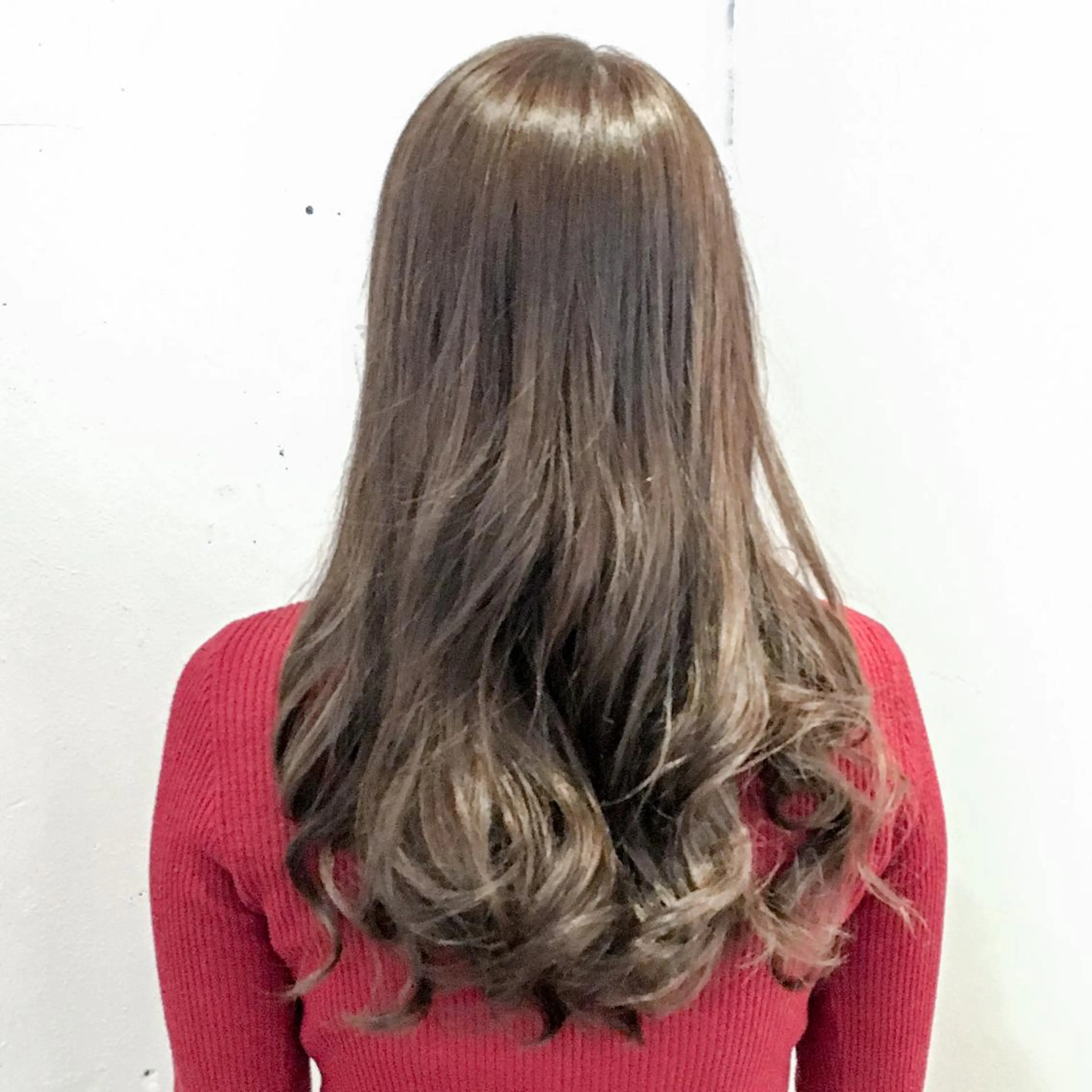 ロング カラー パーマ ヘアカラー トミタ アツシのヘアスタイル