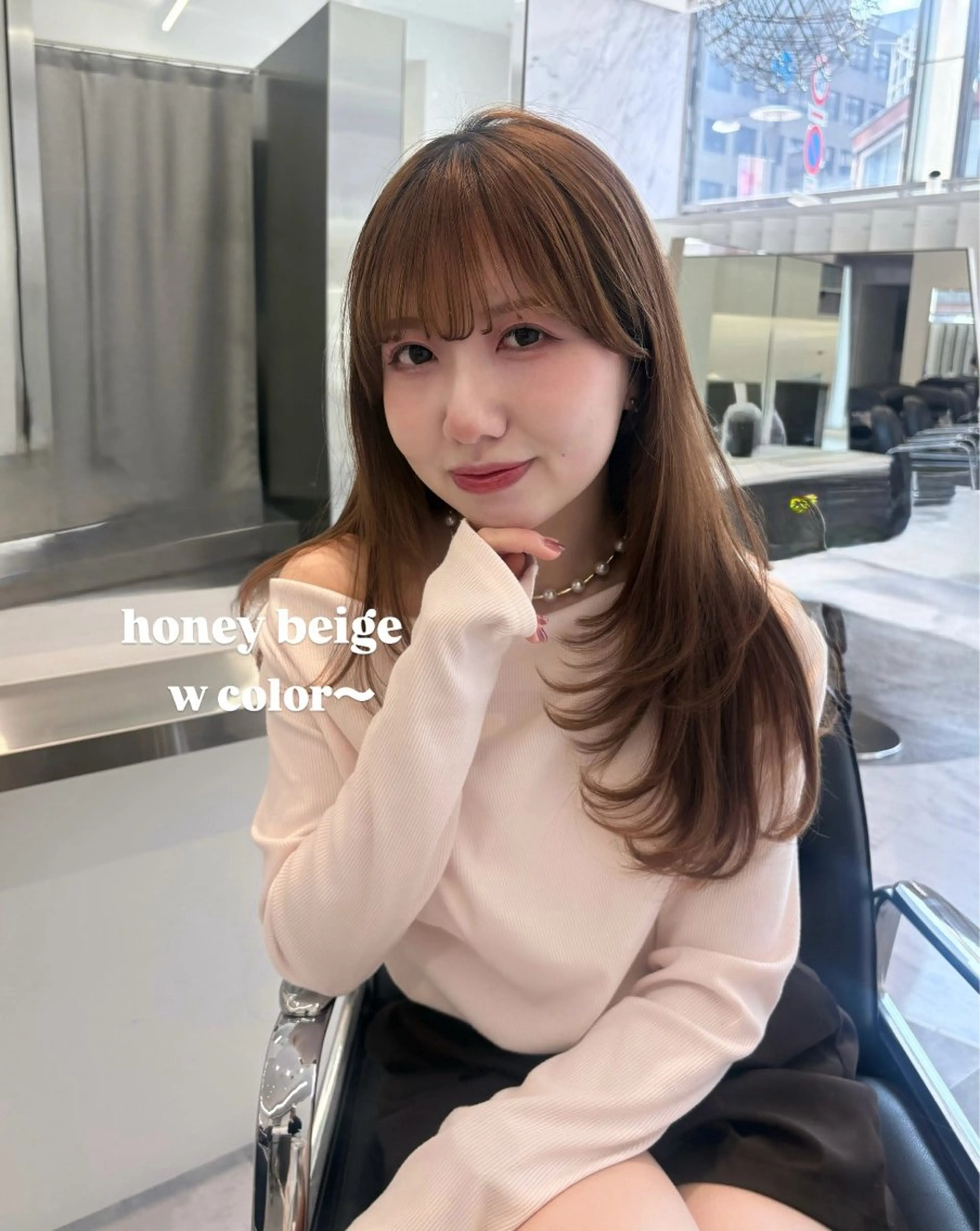 セミロング レイヤーカット カット Parve Mix/ 平 奈果🎀のヘアスタイル