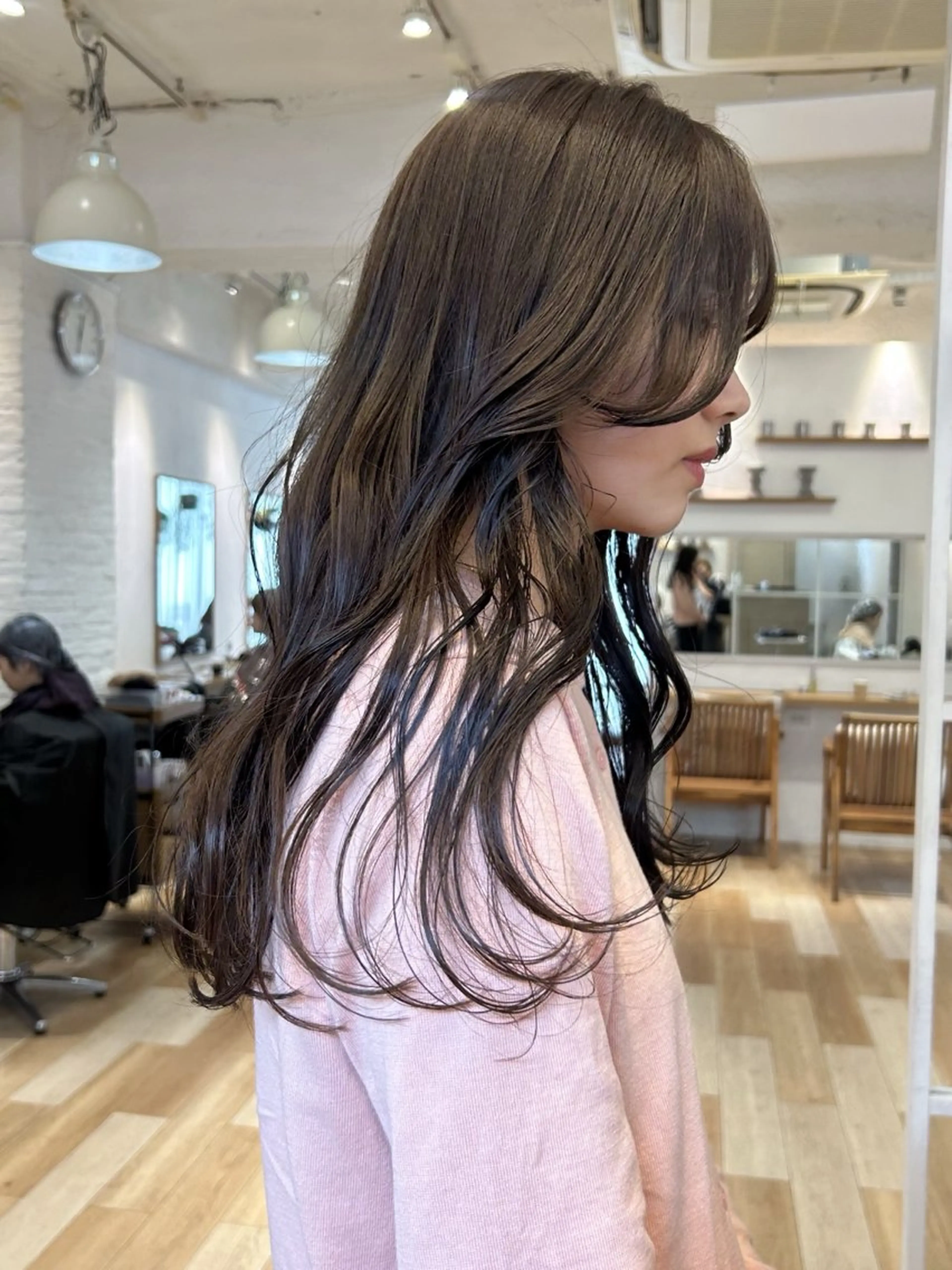 ロング カラー カット ヘアカラー じゅわっと暖色カラー 🍊Moemiのヘアスタイル