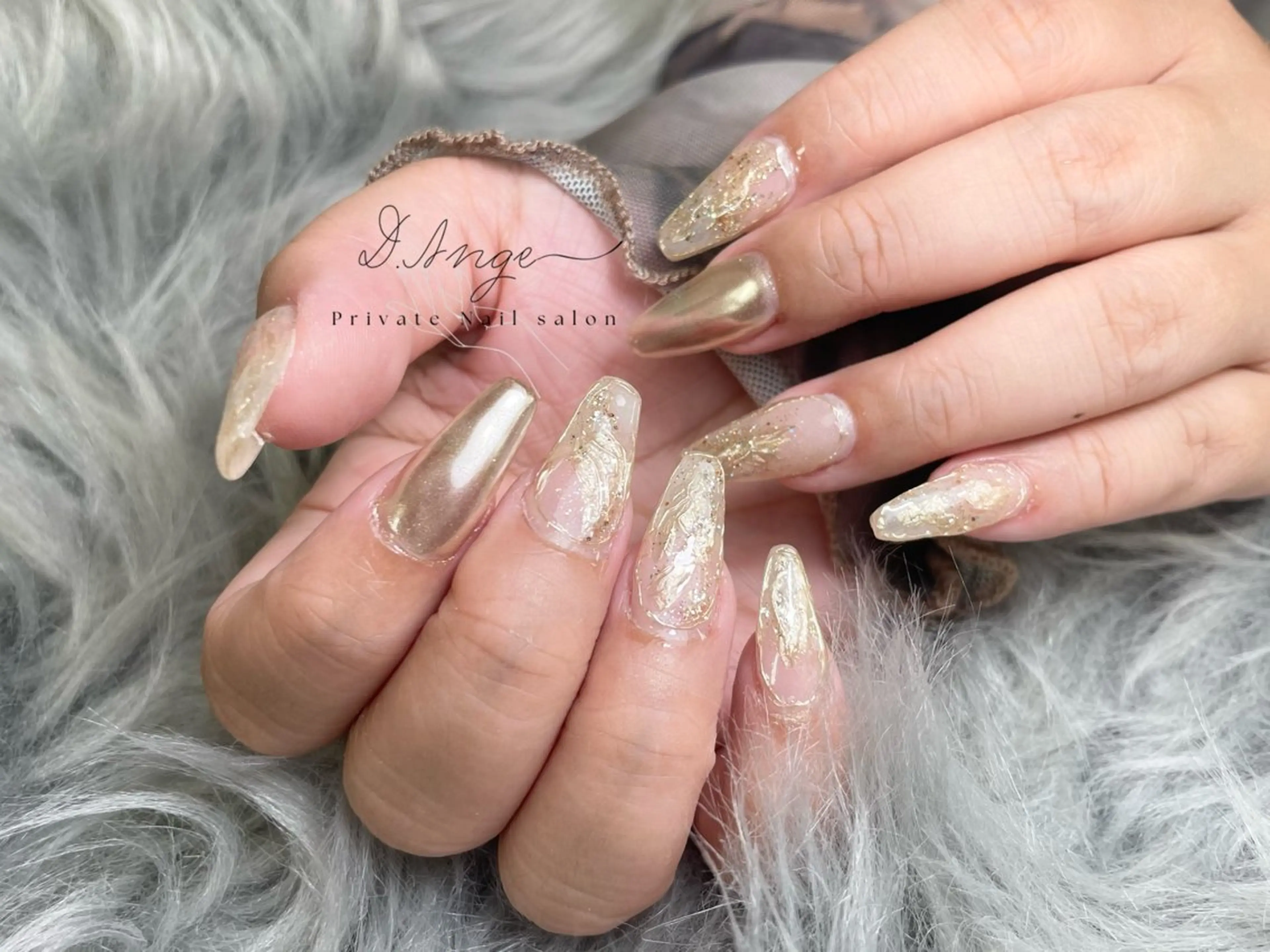 セミロング ハンドネイル D.Ange Nail Salon所属・D.Ange Nailのネイルデザイン