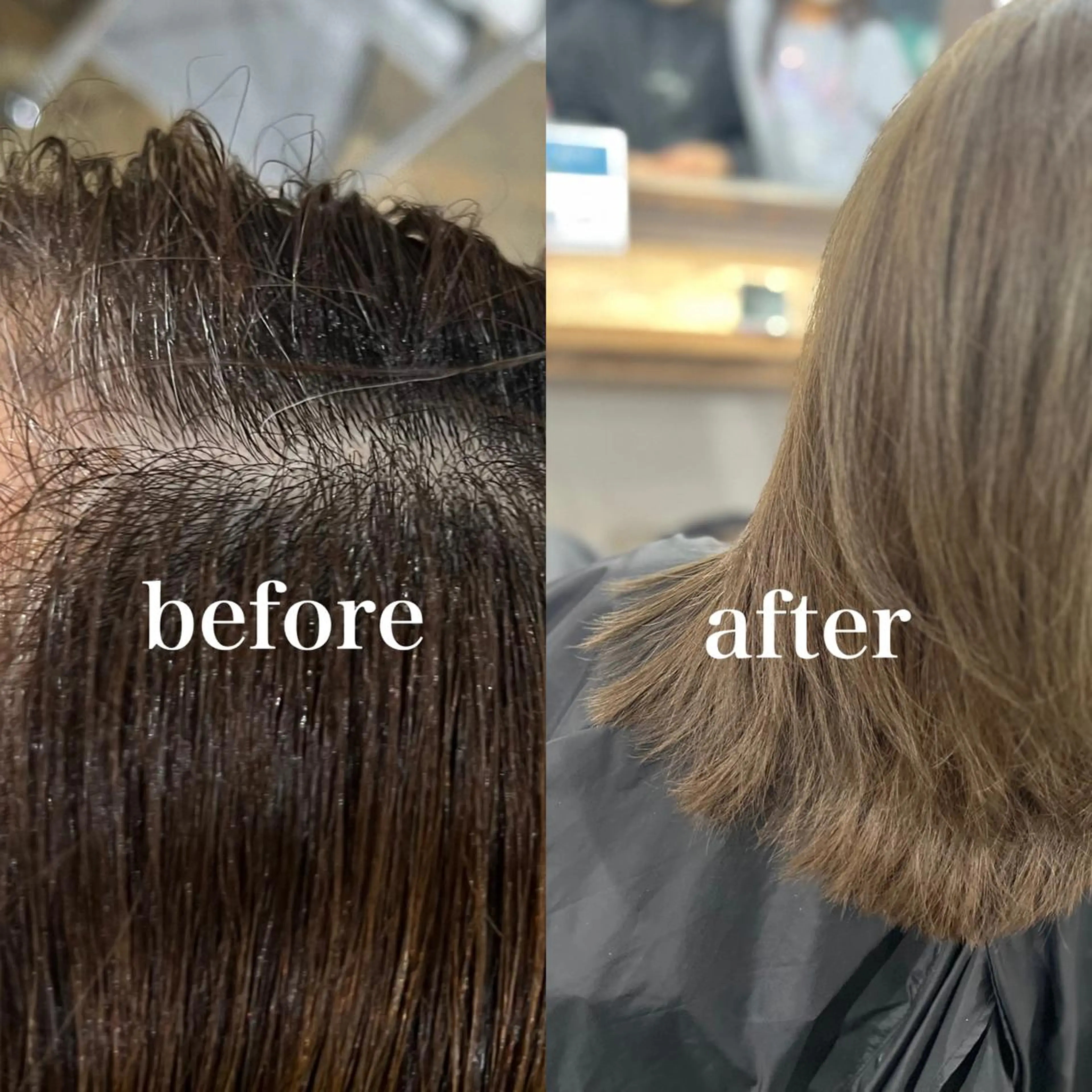 ミディアム カラー ブリーチ 透明感カラー ブリーチなしカラー CIEL misakiのヘアスタイル