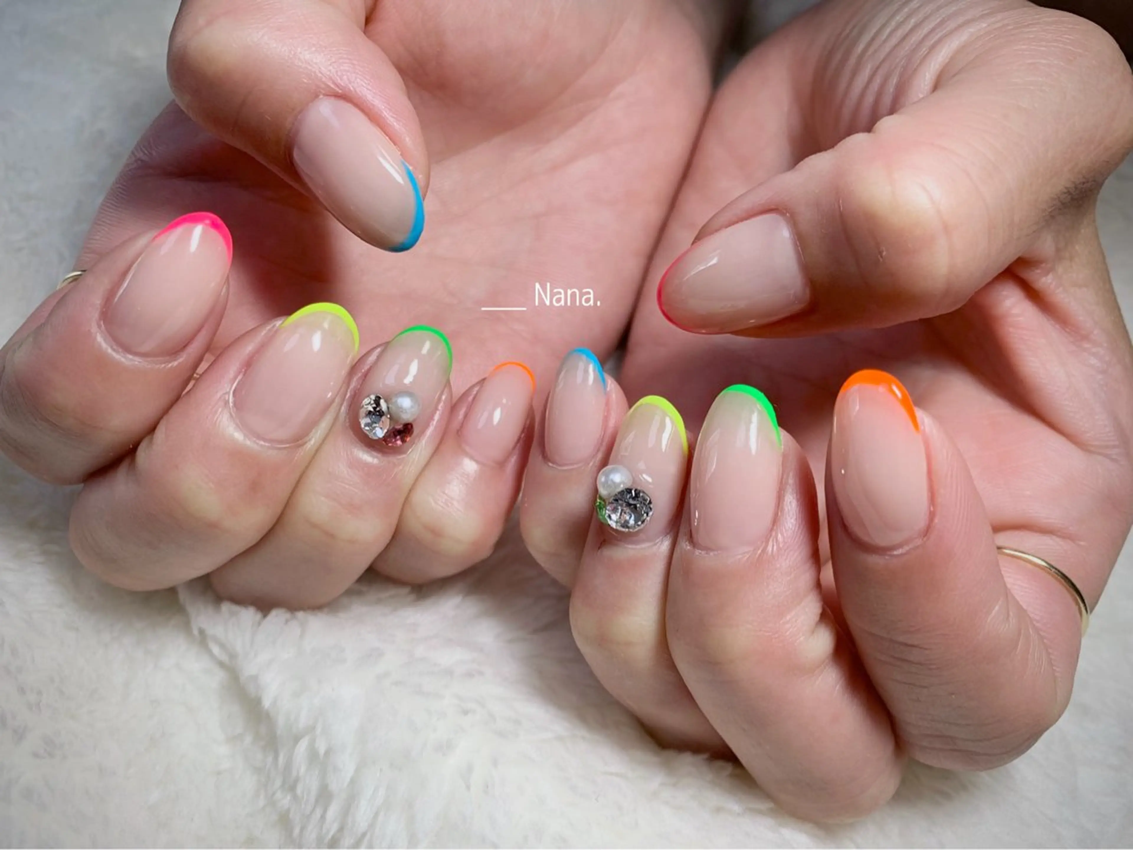 ネイル アートネイル フレンチネイル salon Nana所属・Iwata Mikiのネイルデザイン