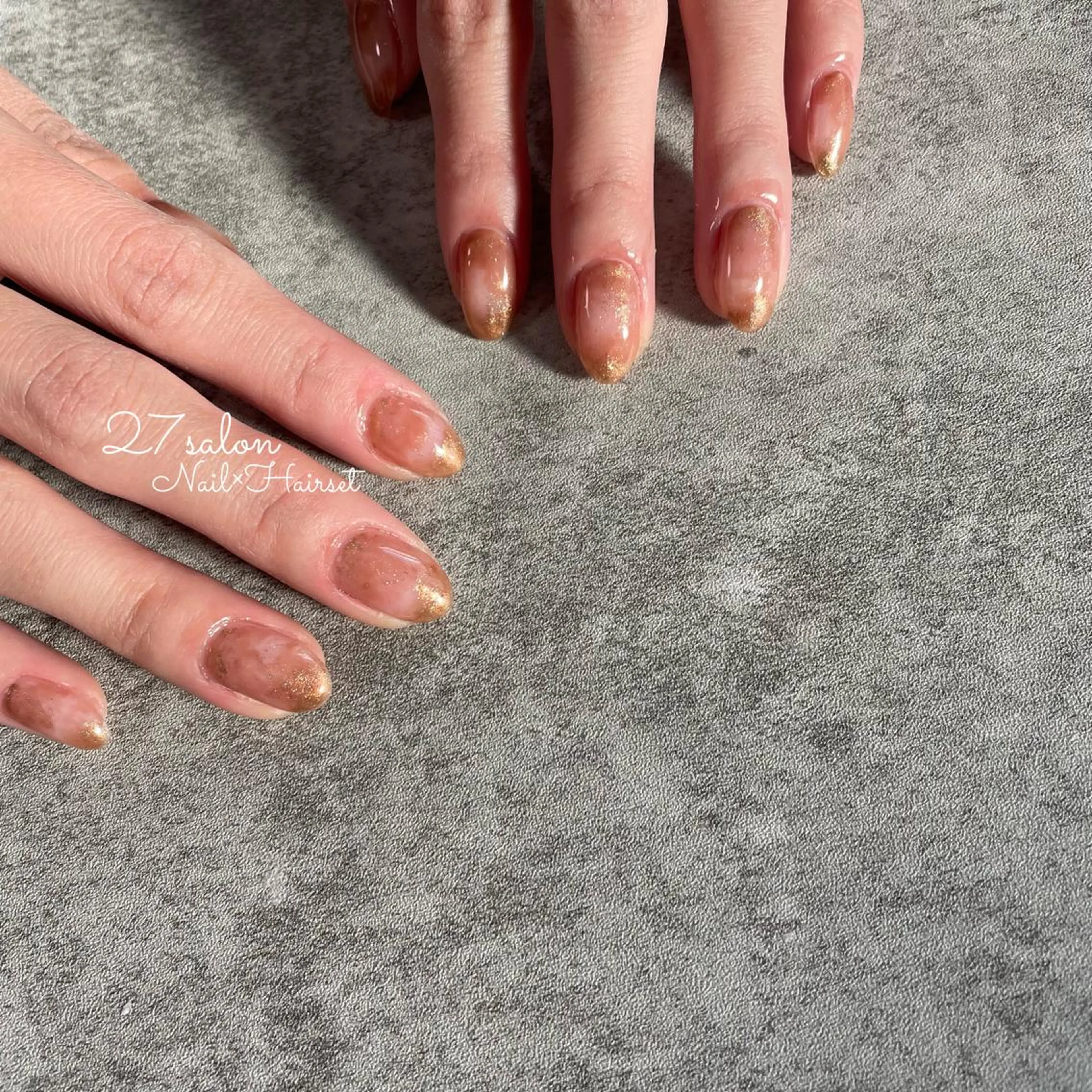 ネイル アートネイル ニュアンスネイル 27salon yuinaのネイルデザイン