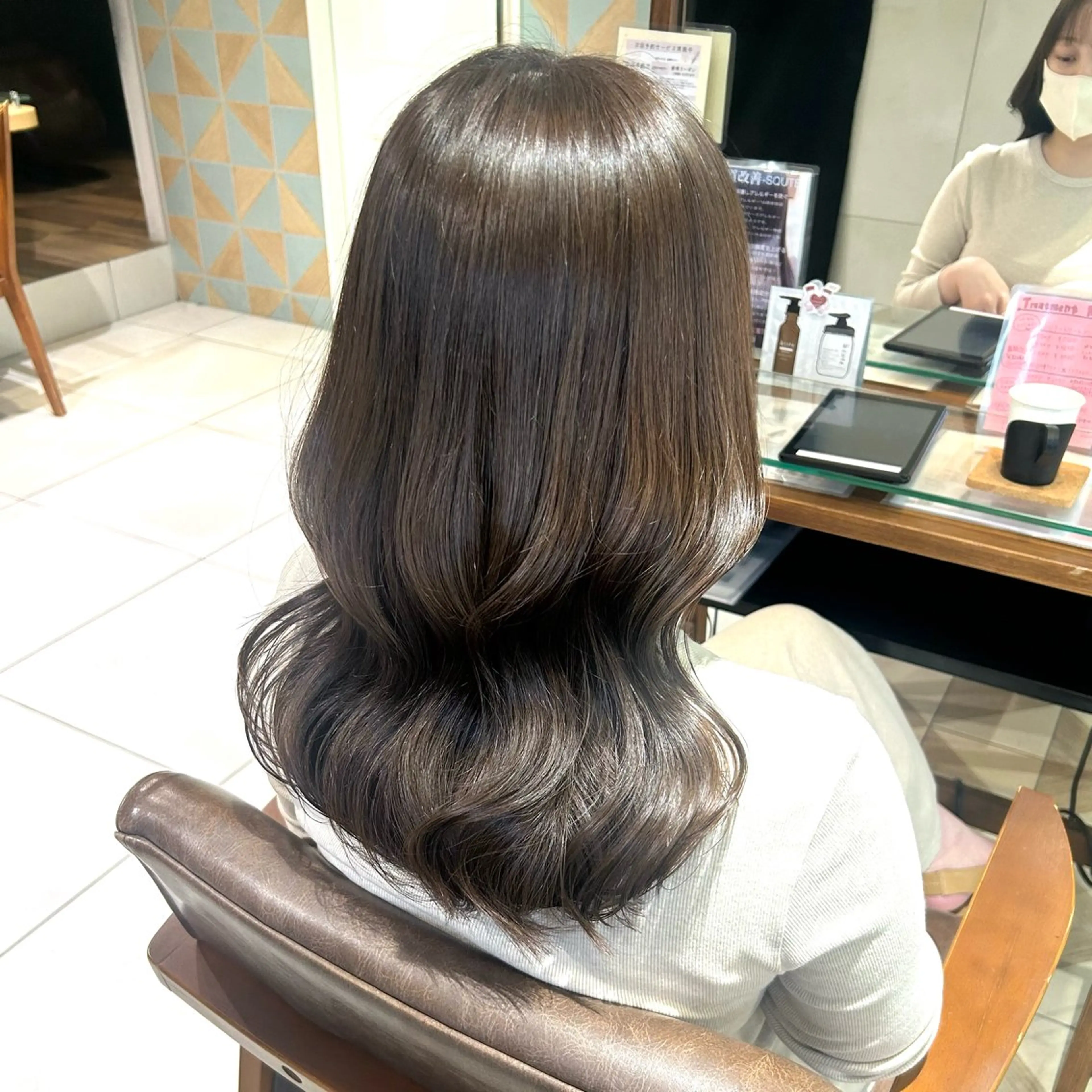 ロング カラー ヘアアレンジ カット ヘアカラー 吉水 彩乃 /ボブ/艶感カラーのヘアスタイル