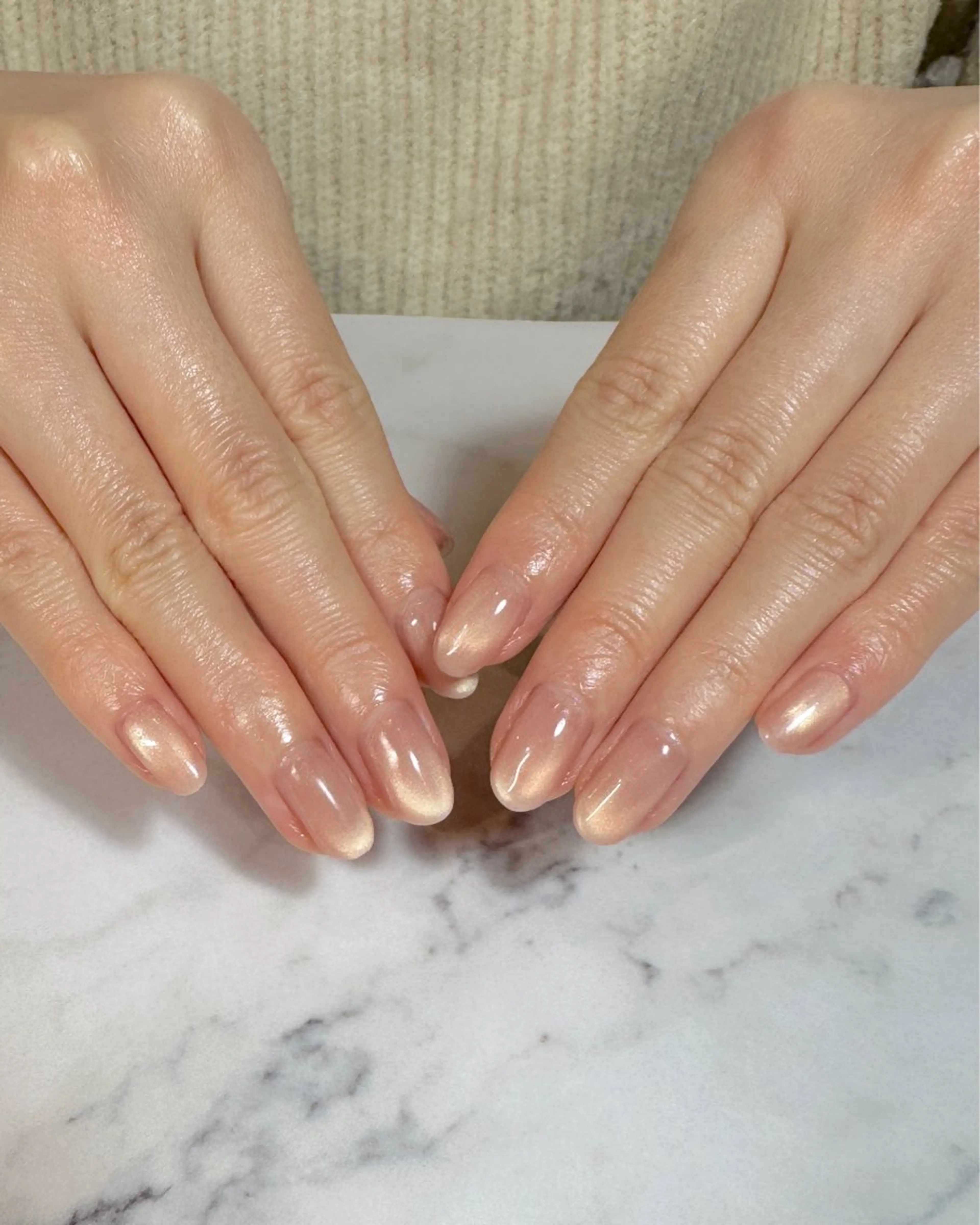 ネイル 氷ネイル・うるうるネイル マグネットネイル マグネットワンカラー ワンカラーネイル ハンドネイル nail salon RE所属・nail salon REのネイルデザイン