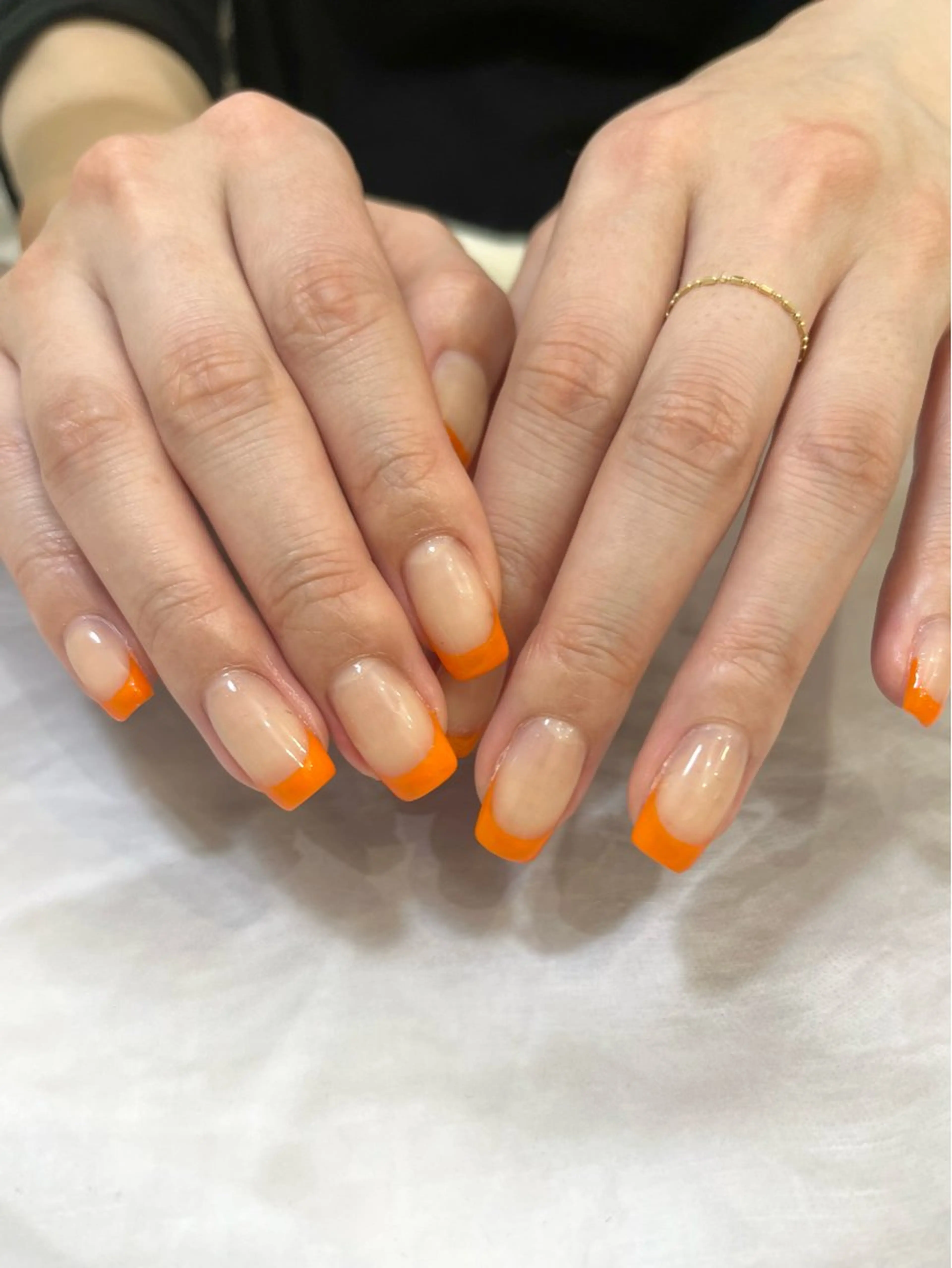 オフ10本ある方限定💅ハンド:ベースなしフレンチネイル💛の写真
