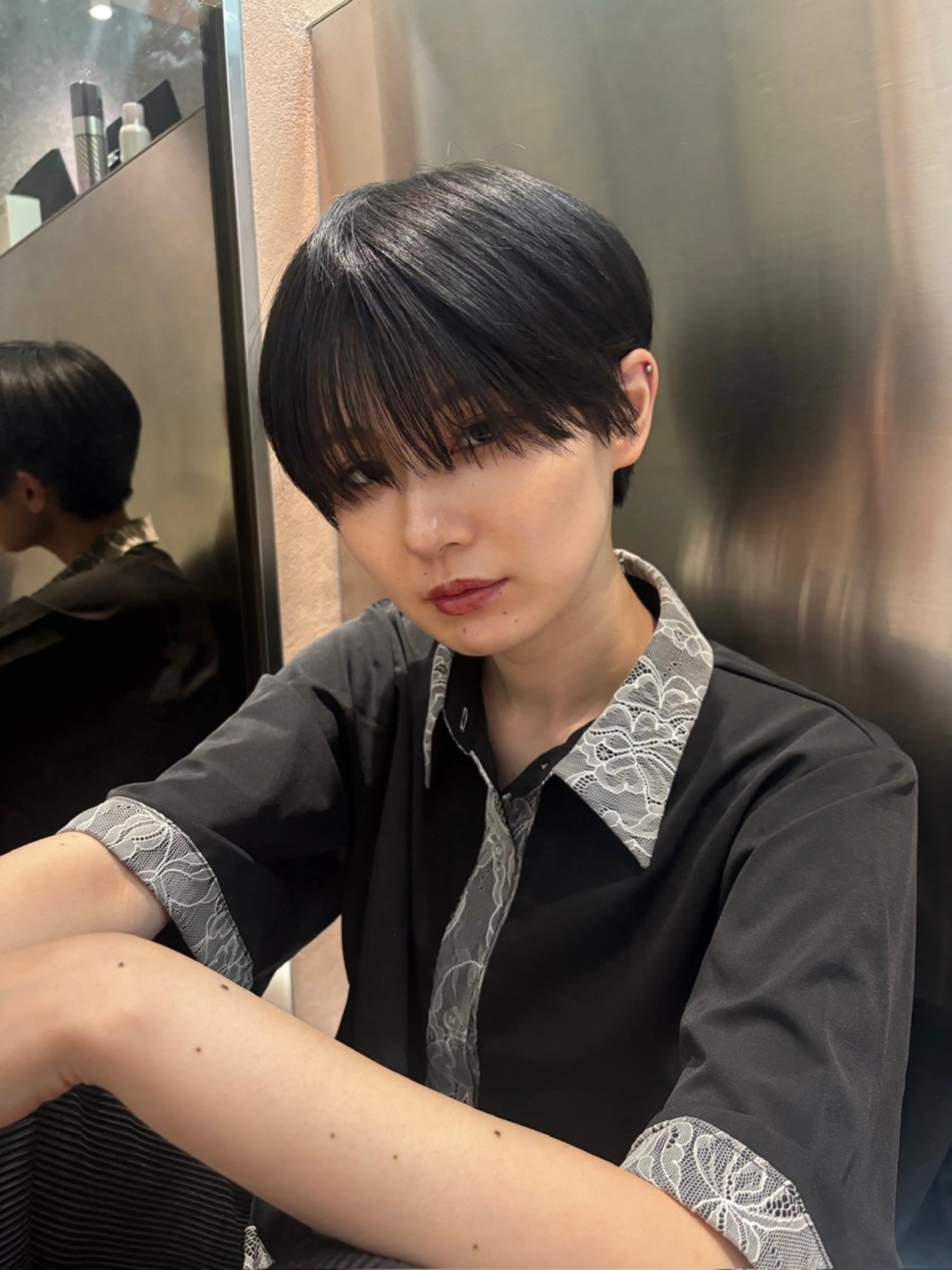 ショート 大宮🫧艶カラー🩵 YUIのヘアスタイル