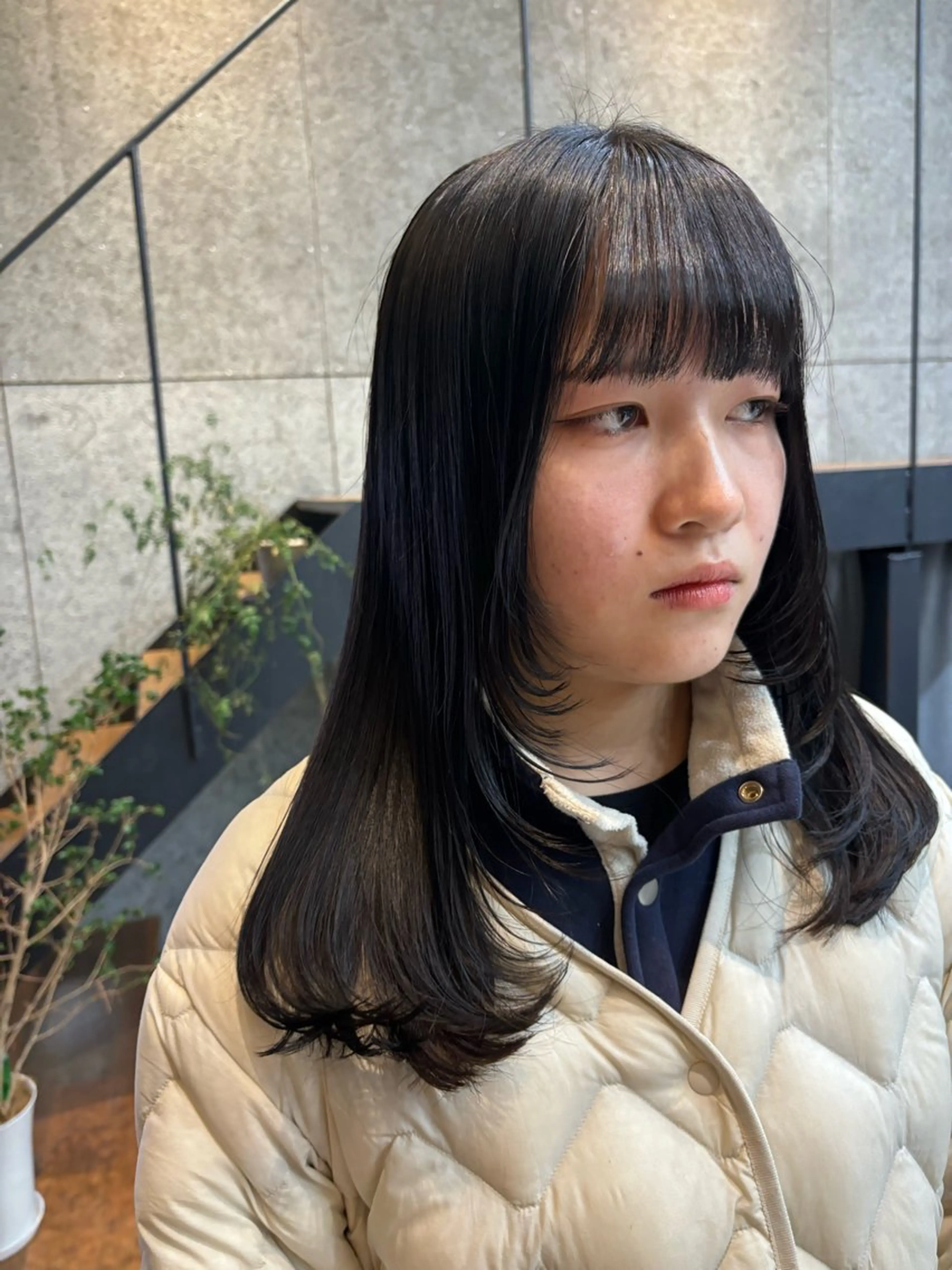 ロング カラー パーマ ヘアアレンジ 顔まわりレイヤー レイヤーカット カット ヘアカラー トリートメント ヘッドスパ ヘアセット 押切 響　のヘアスタイル