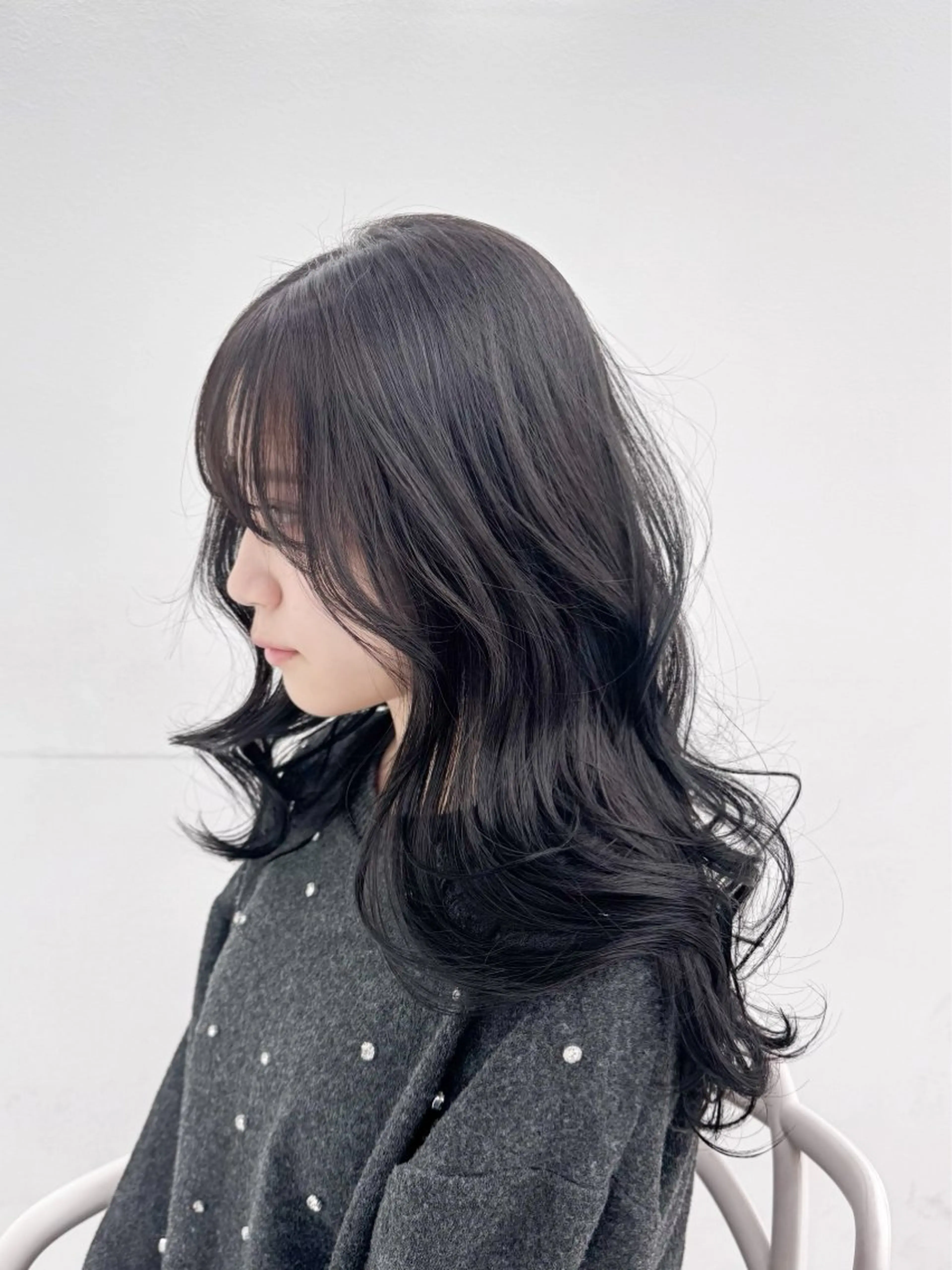 ロング ヘアカラー トリートメント GO TODAY 原宿Verno店所属・韓国系支持率No.1 レイヤー特化/きょうのヘアスタイル