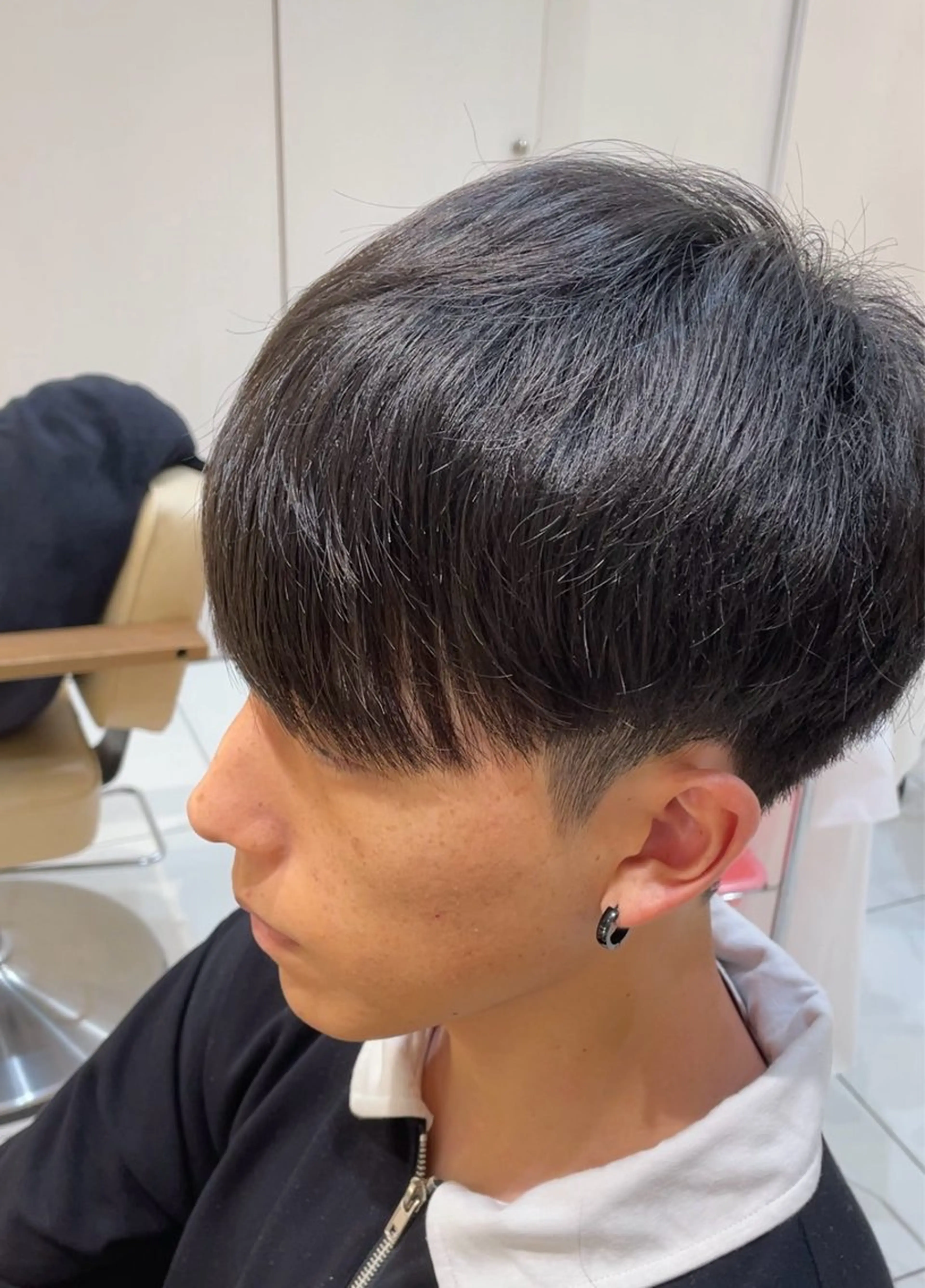 ミディアム パーマ メンズ カット 縮毛矯正 本厚木｜縮毛矯正/ 酸性スト専門サロンのヘアスタイル