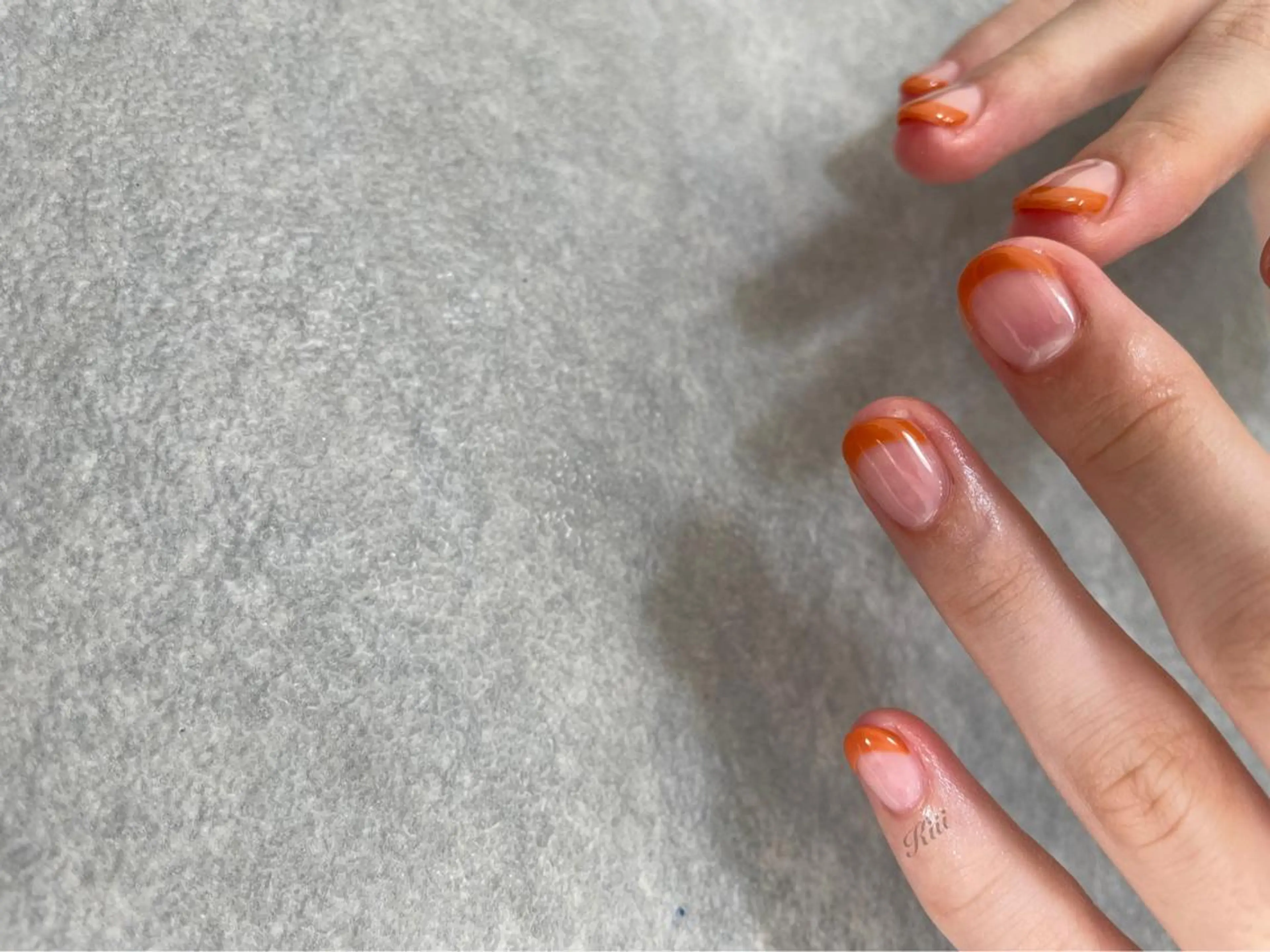 ネイル フレンチネイル ショートネイル ハンドネイル フットネイル kiii.__ ✴︎*のネイルデザイン