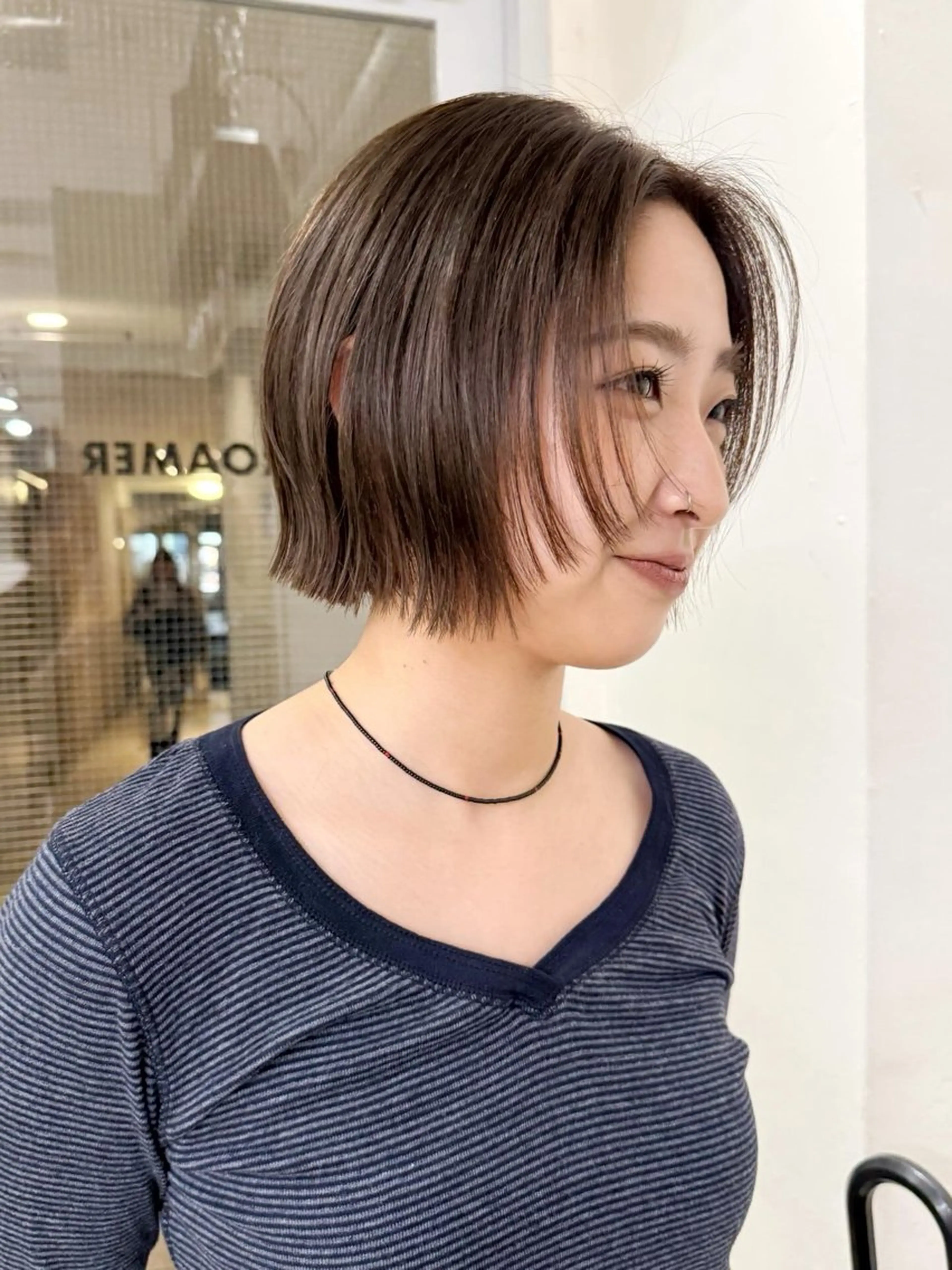 ショート カラー カット ヘアカラー ‎♡アヤメ/レイヤー ボブ♡渋谷のヘアスタイル