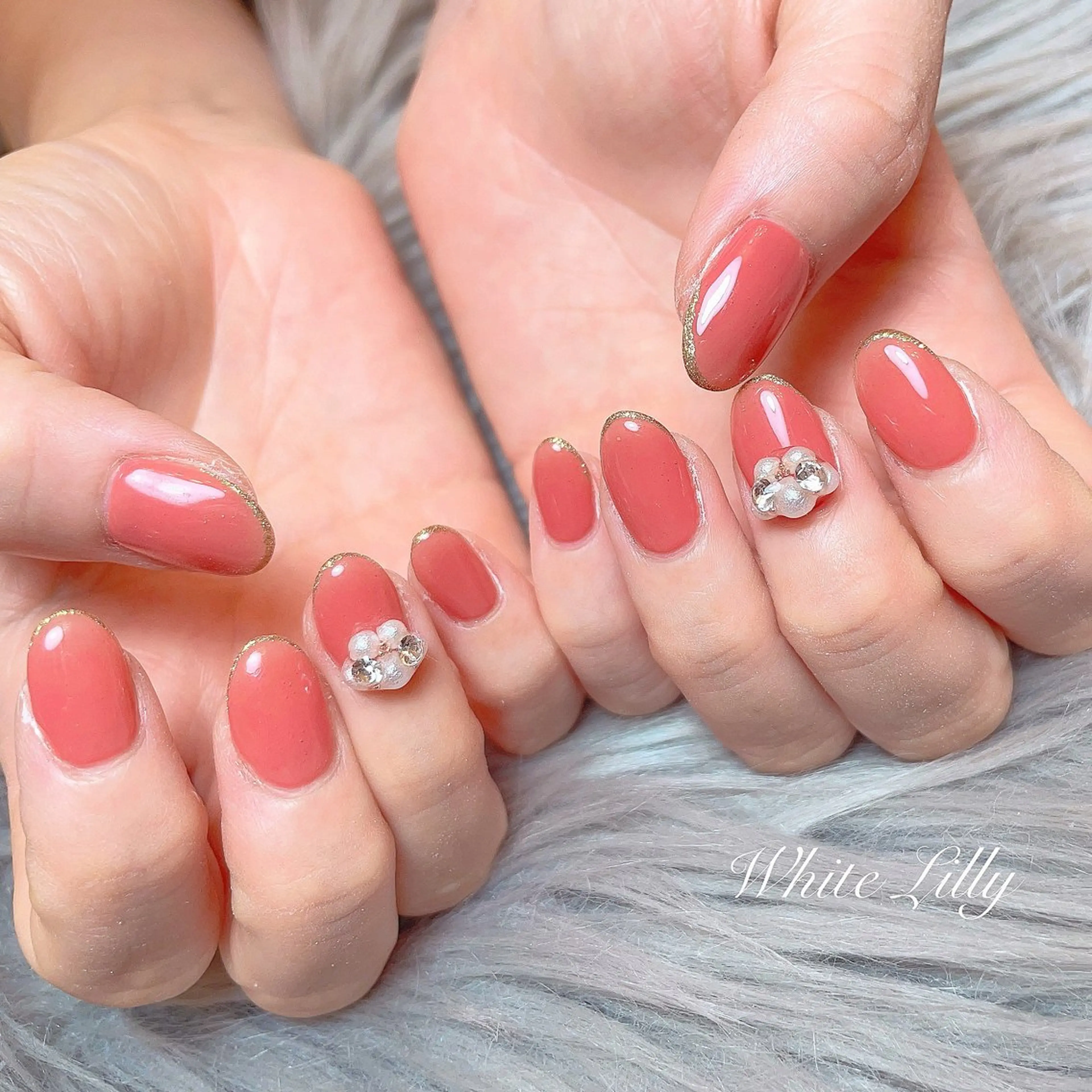 ネイル ハンドネイル White lily所属・牧田 雅世のネイルデザイン