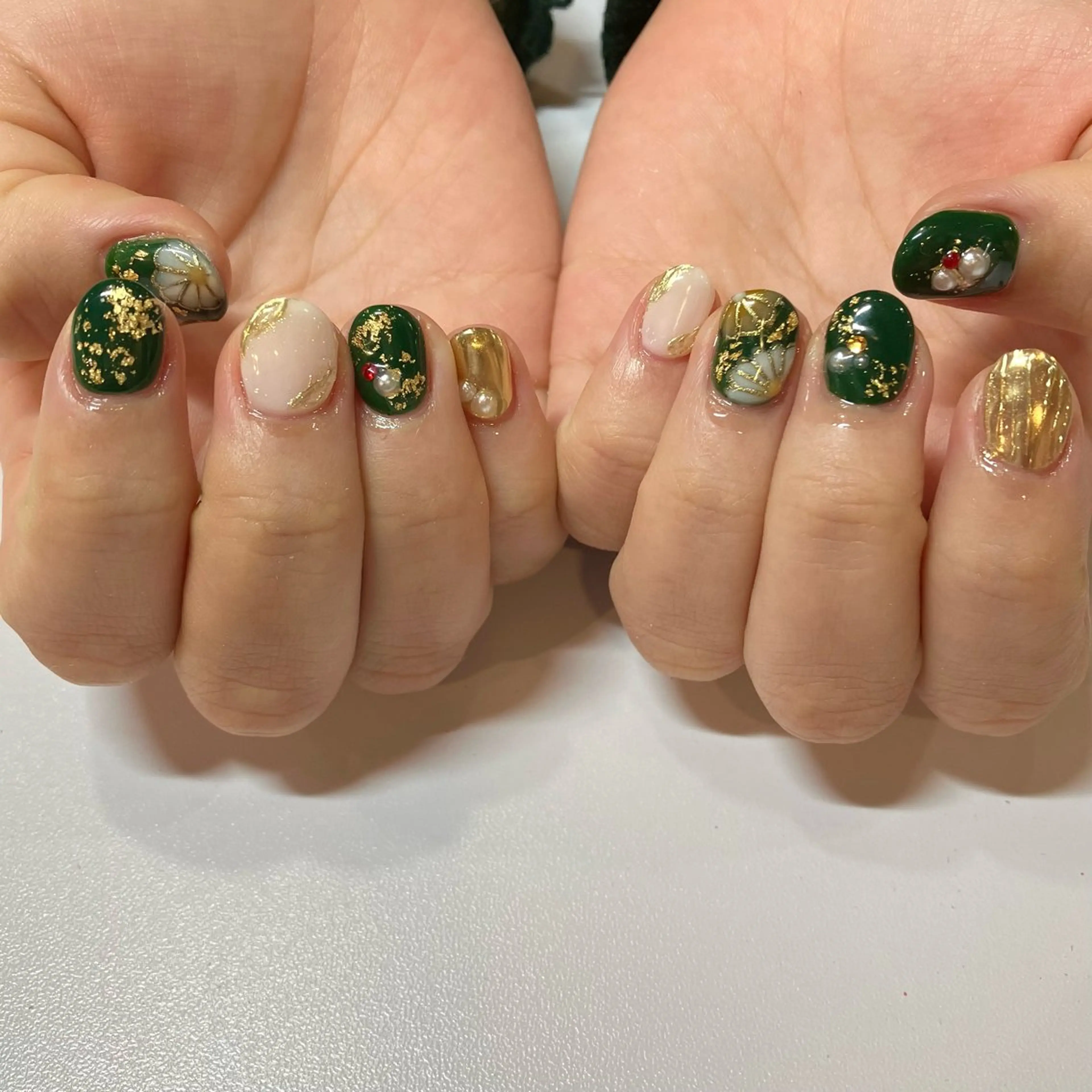 ネイル 成人式 ハンドネイル Take Manaのネイルデザイン