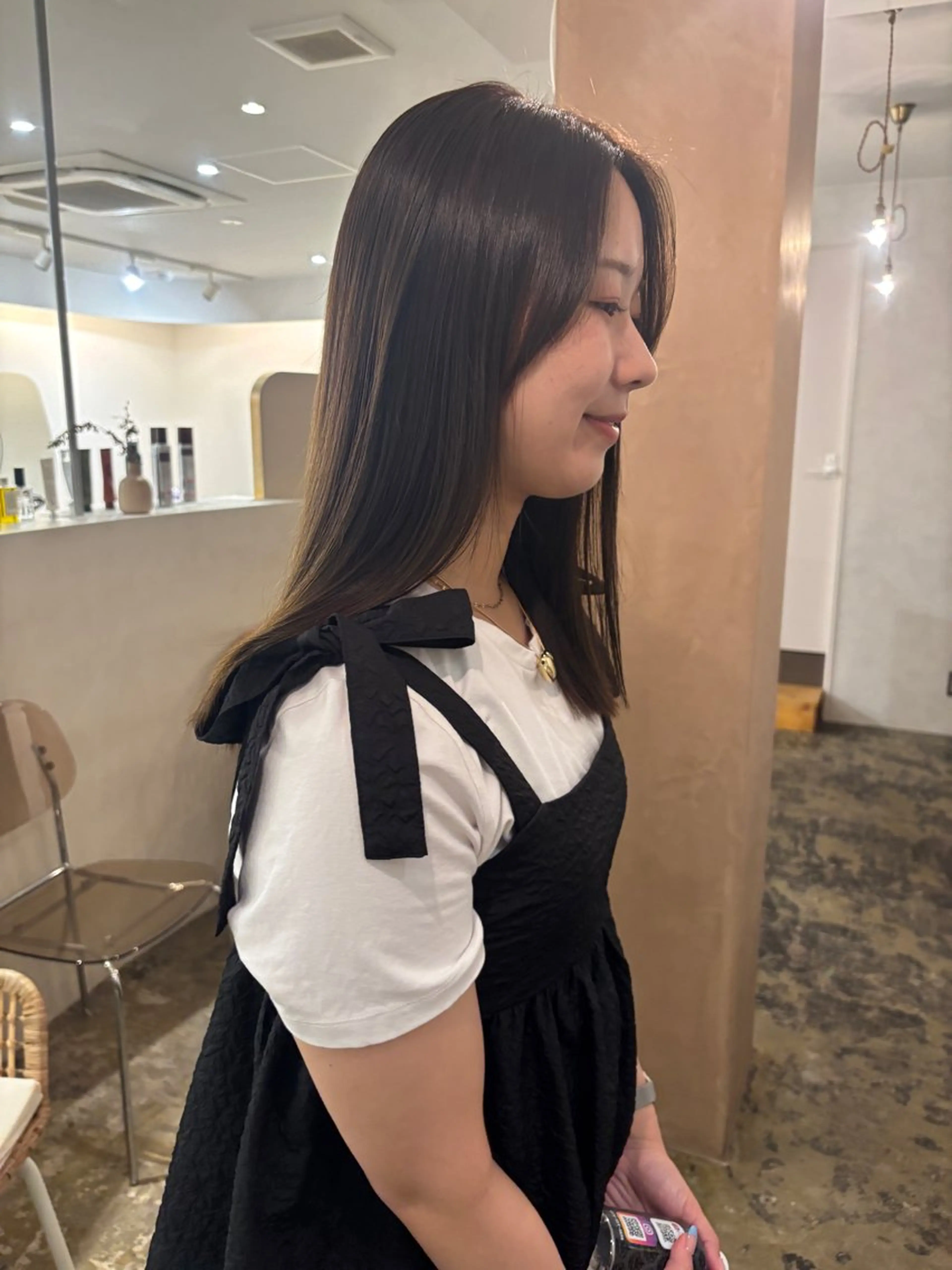 セミロング カラー カット ヘアカラー トリートメント Chiho / 梅田 / ボブ/ パーマのヘアスタイル