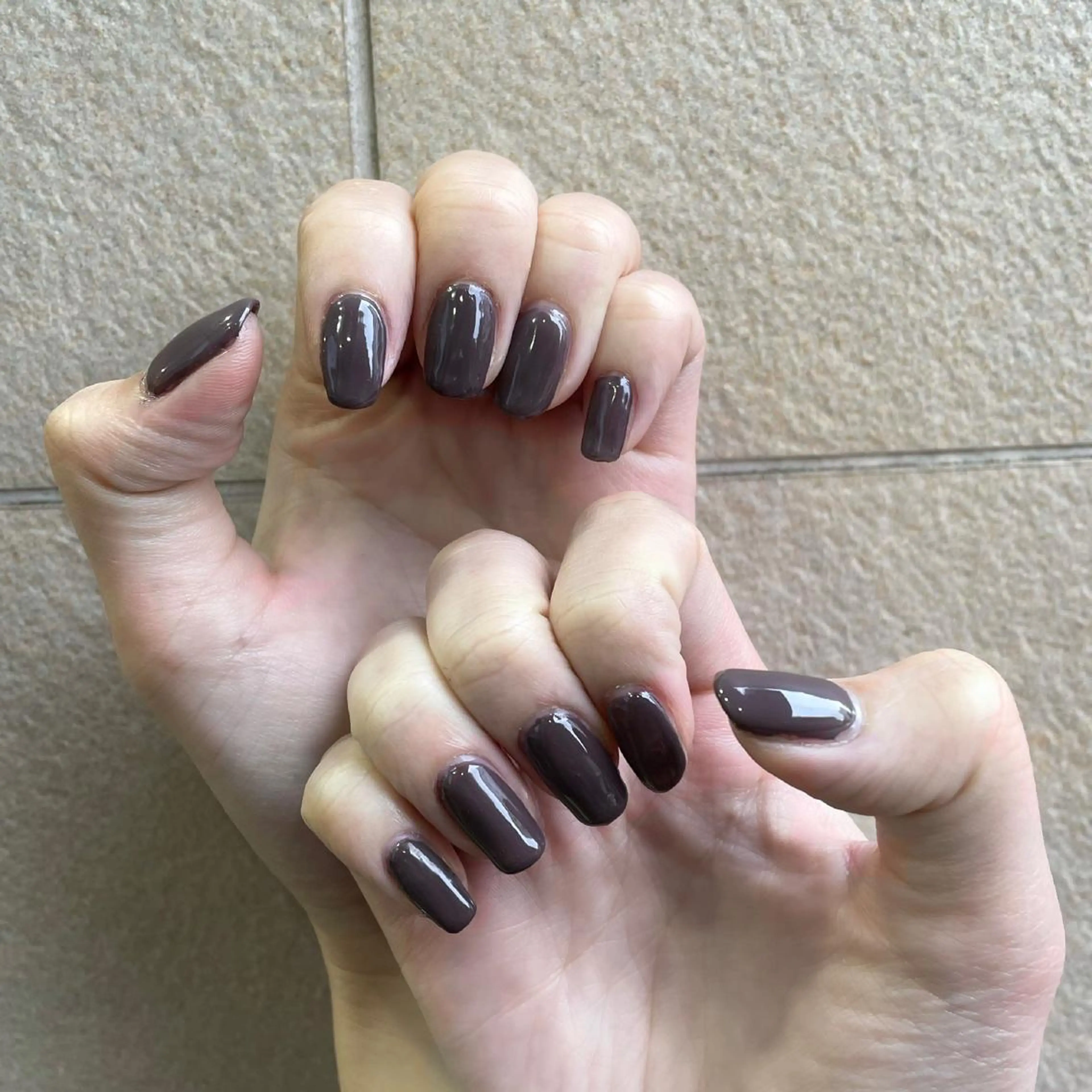 ネイル ブラウン ハンドネイル ハイトーン🦄ネイル 💞のぶちのネイルデザイン