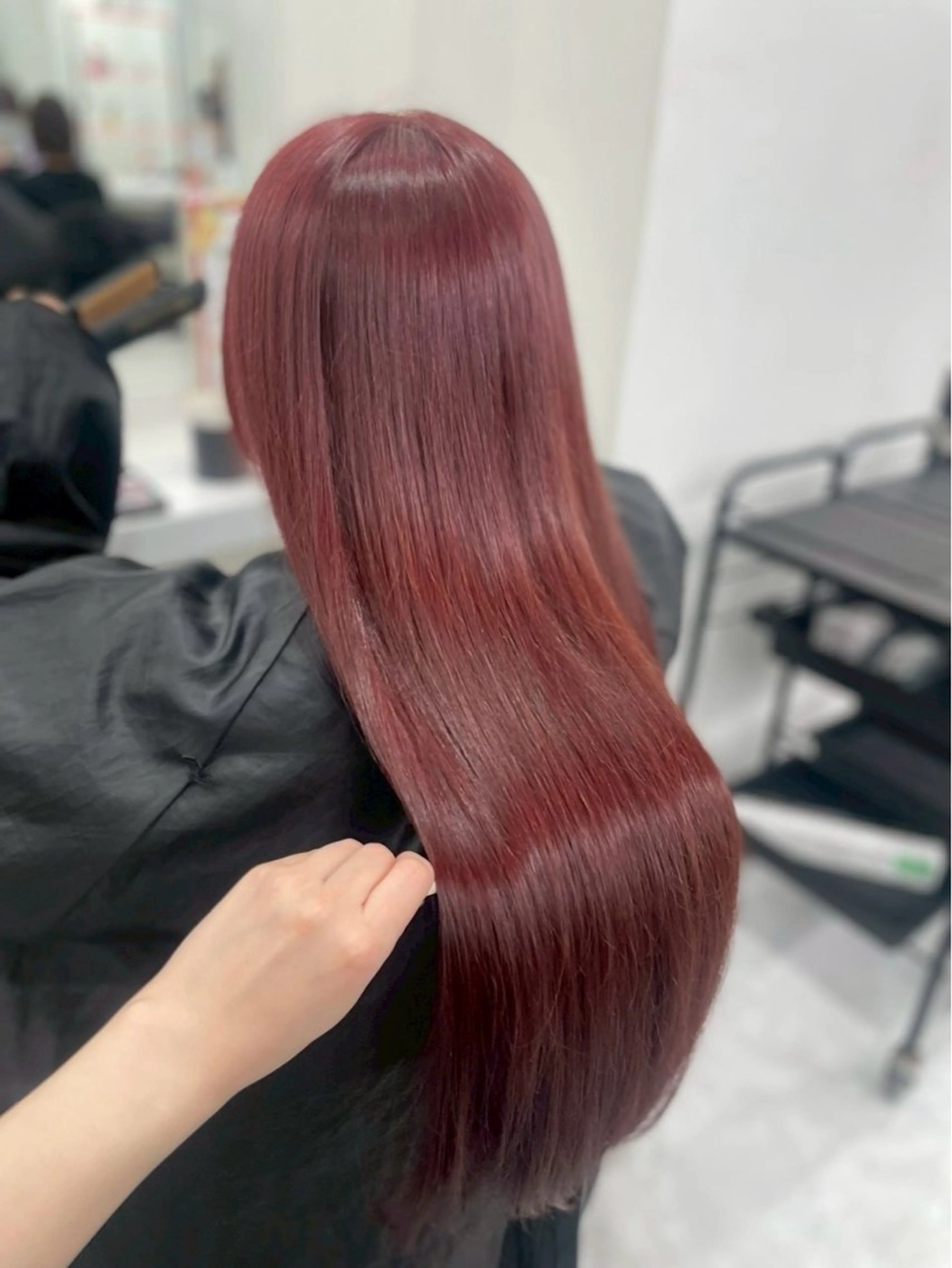 ロング カラー ヘアアレンジ ヘアカラー 暖色・髪質改善🍒 吉武杏莉のヘアスタイル