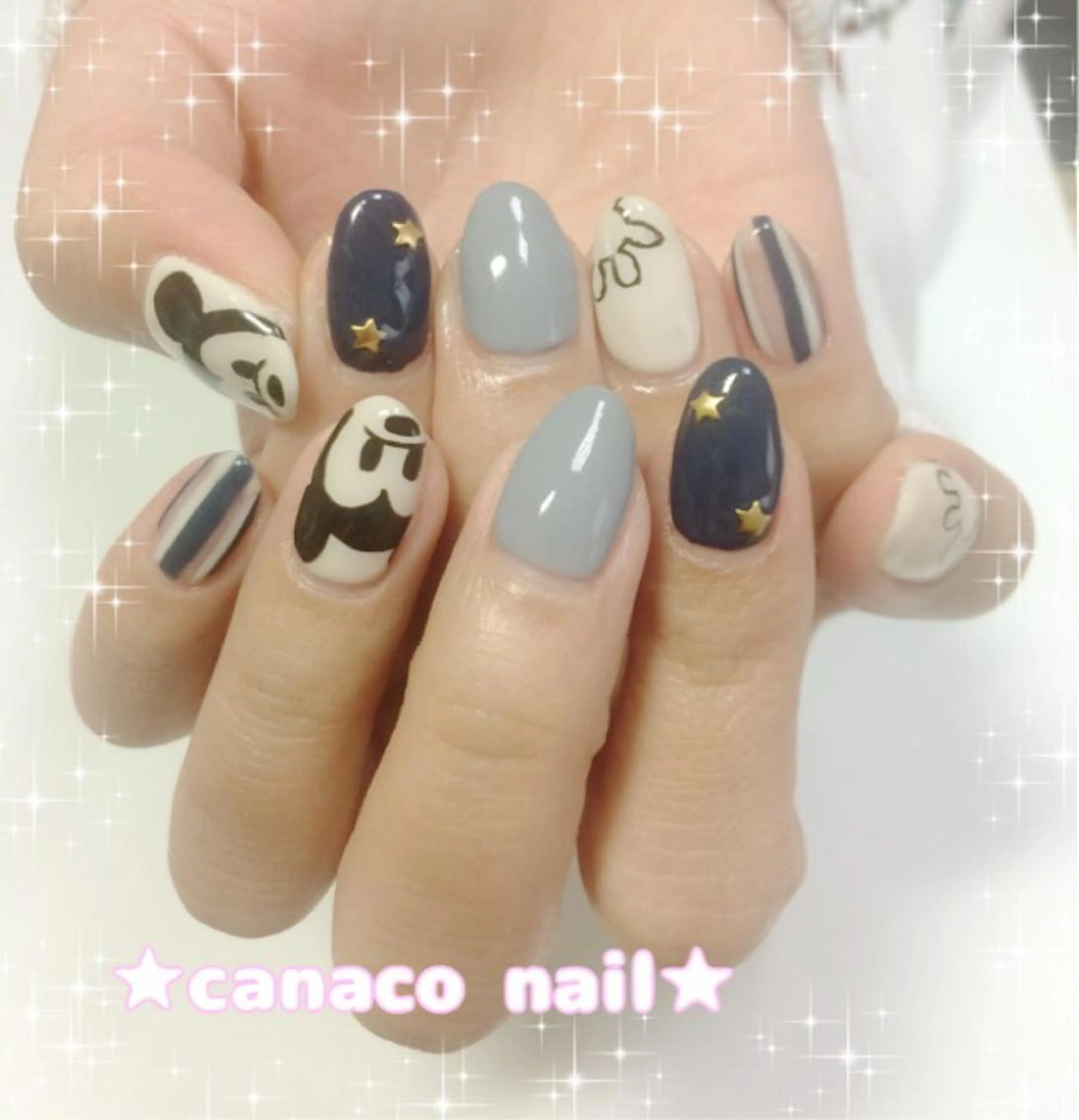 ネイル アートネイル ジェルネイル パラジェル ストーンネイル Felice所属・ベテランネイル cnc  nailのネイルデザイン