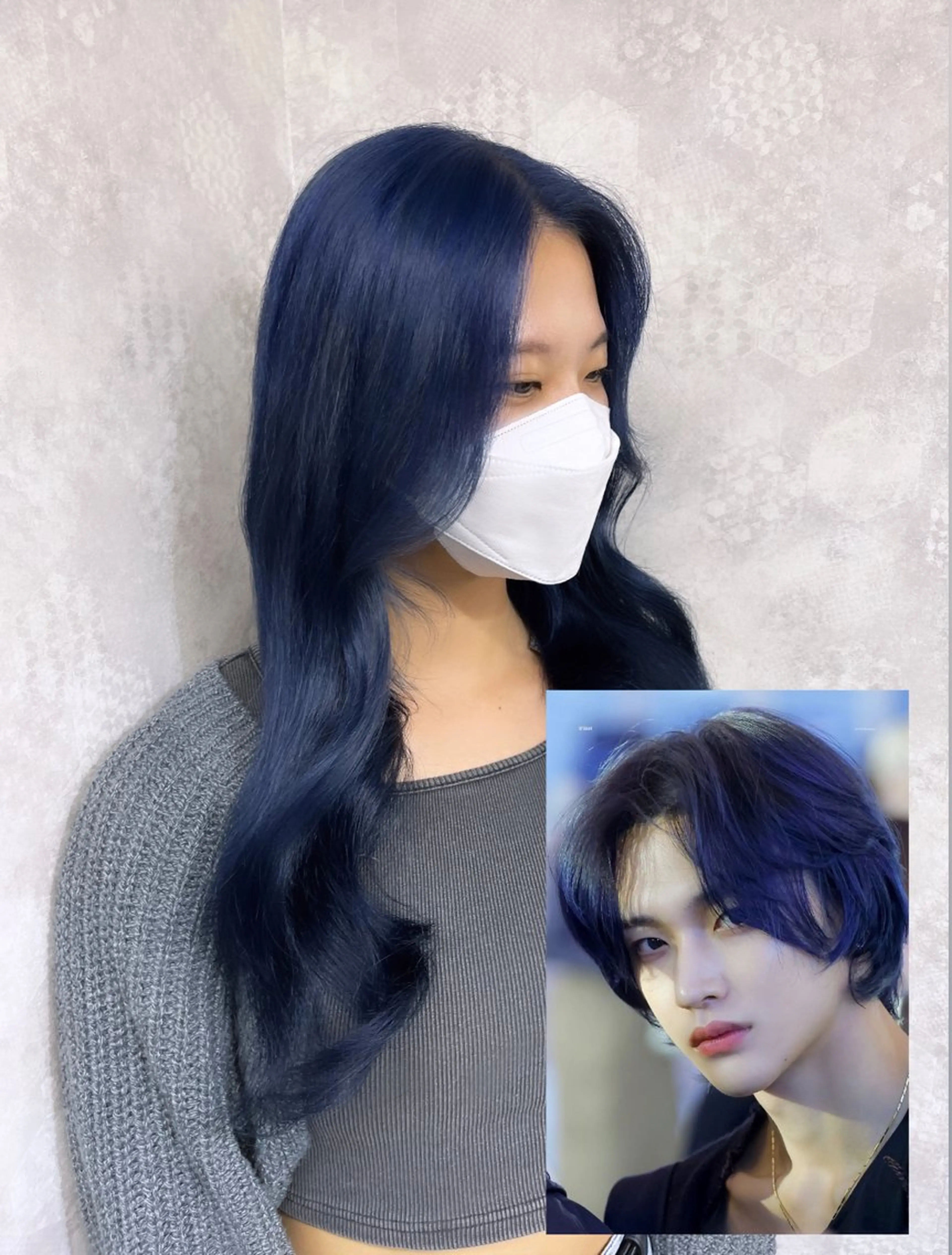 ロング カラー ヘアアレンジ ヘアカラー トリートメント 韓国レイヤーカット/ 儚げカラーチナツのヘアスタイル