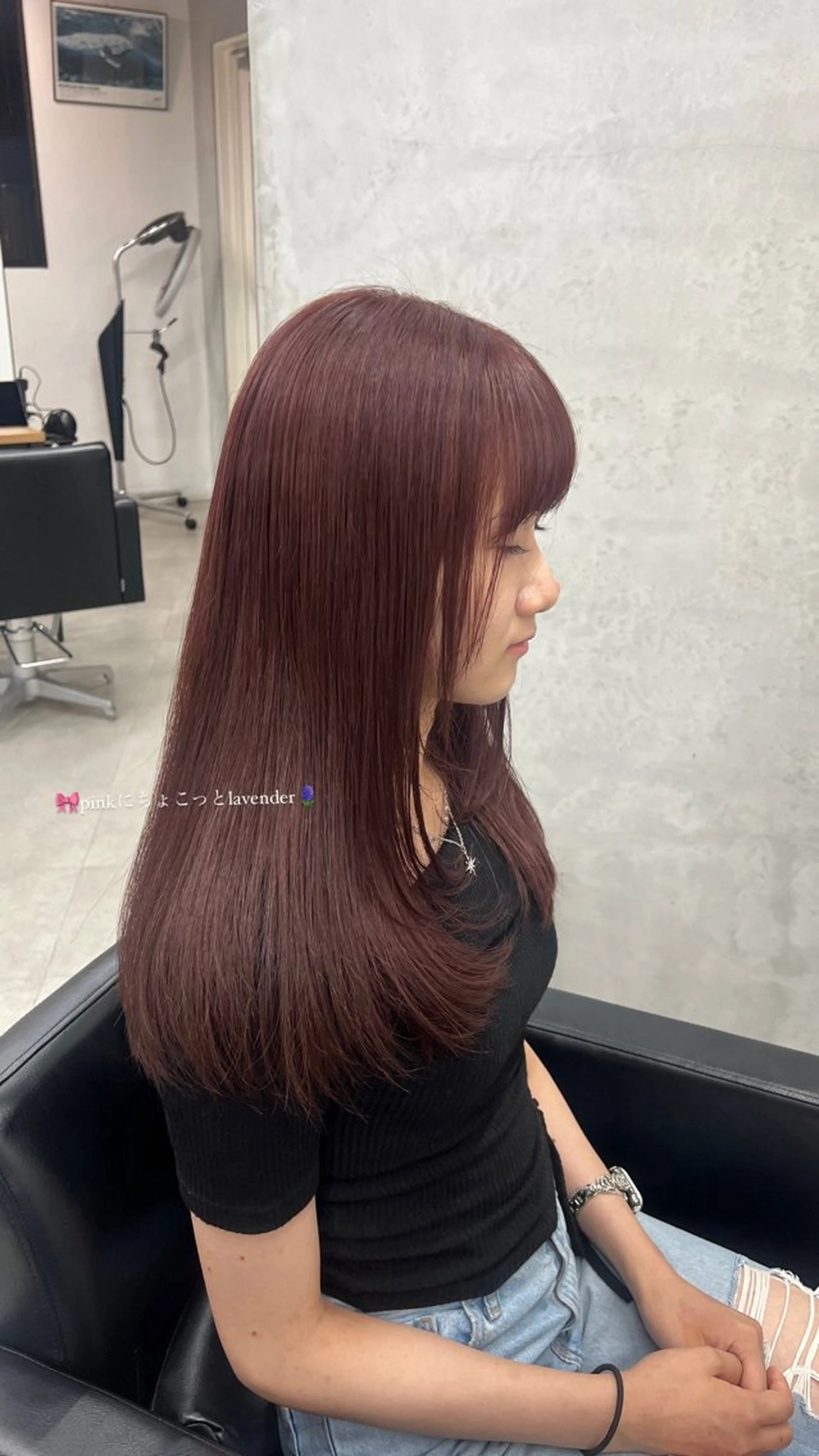 セミロング 暖色カラー/レイヤー カット☁️MEI☁️のヘアスタイル